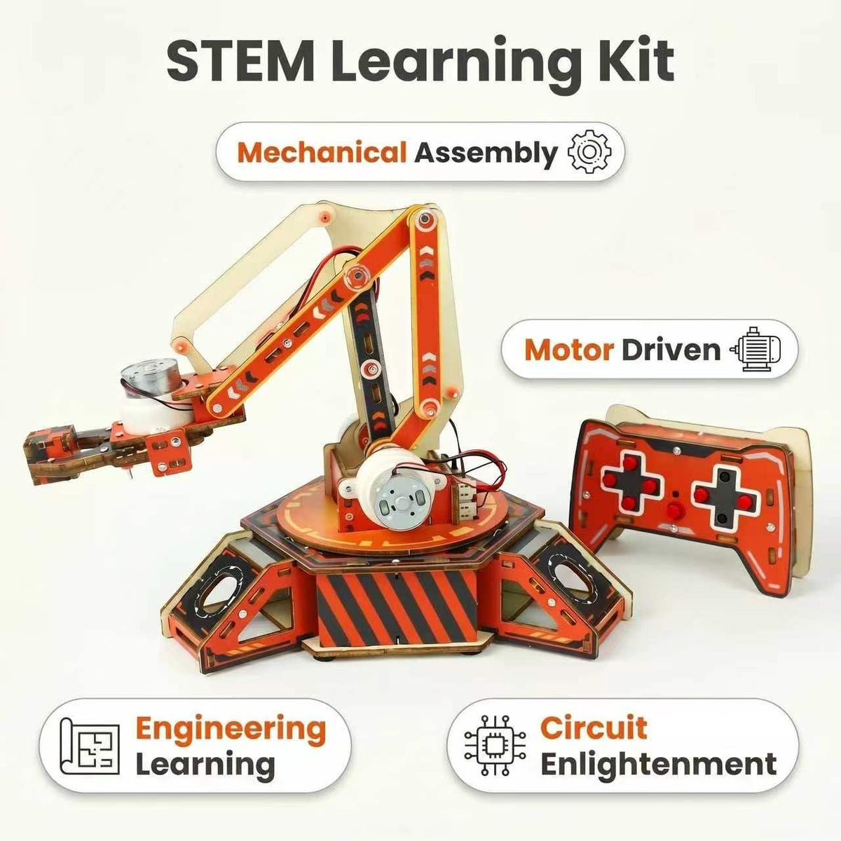 Robot Arm Kits Robotics for Kids Ages 8 12 14 16 STEM Toys - Zyqra Official Imagery - 6