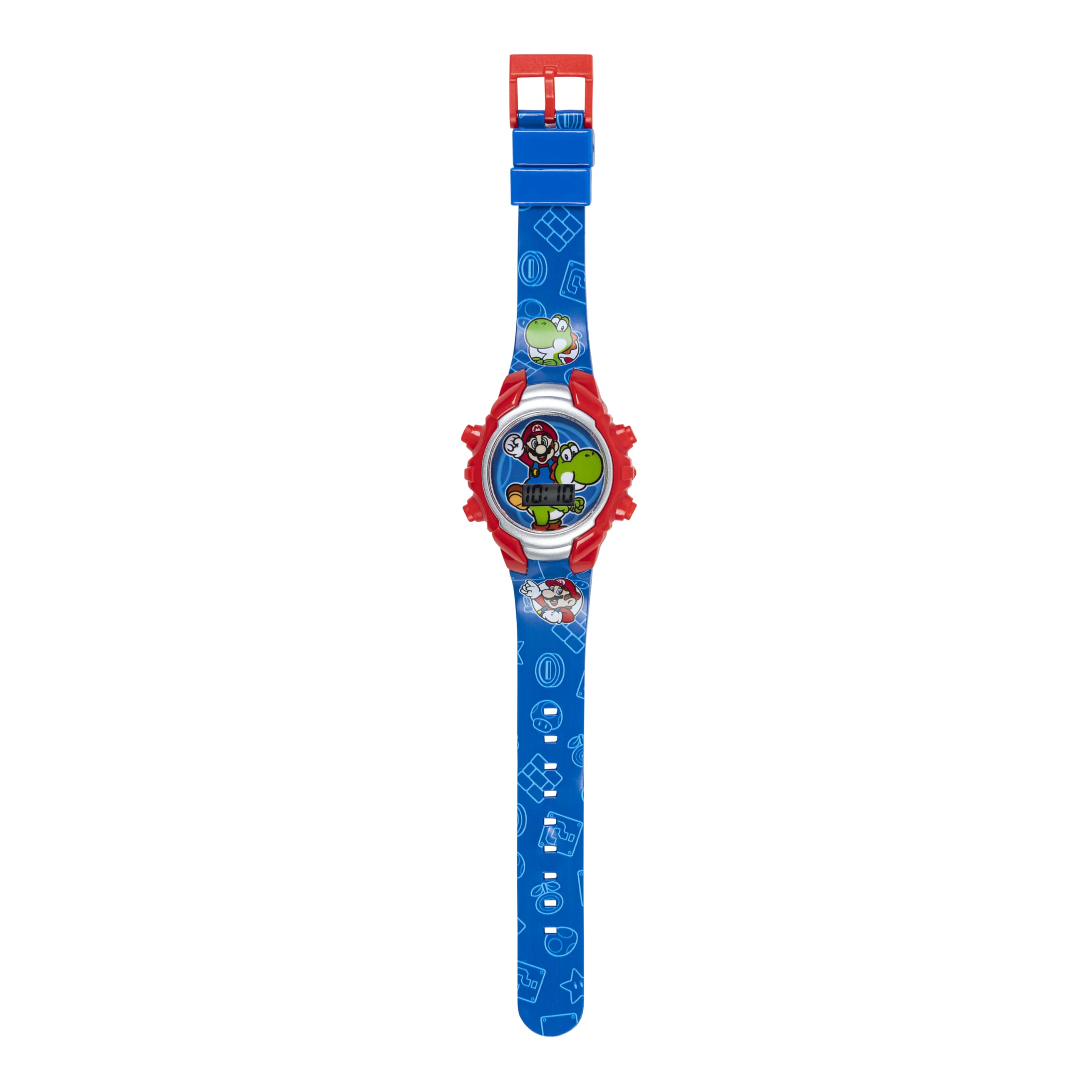 Accutime Super Mario Kids Digital Watch with Yoshi, LED Light Show, So - View 9