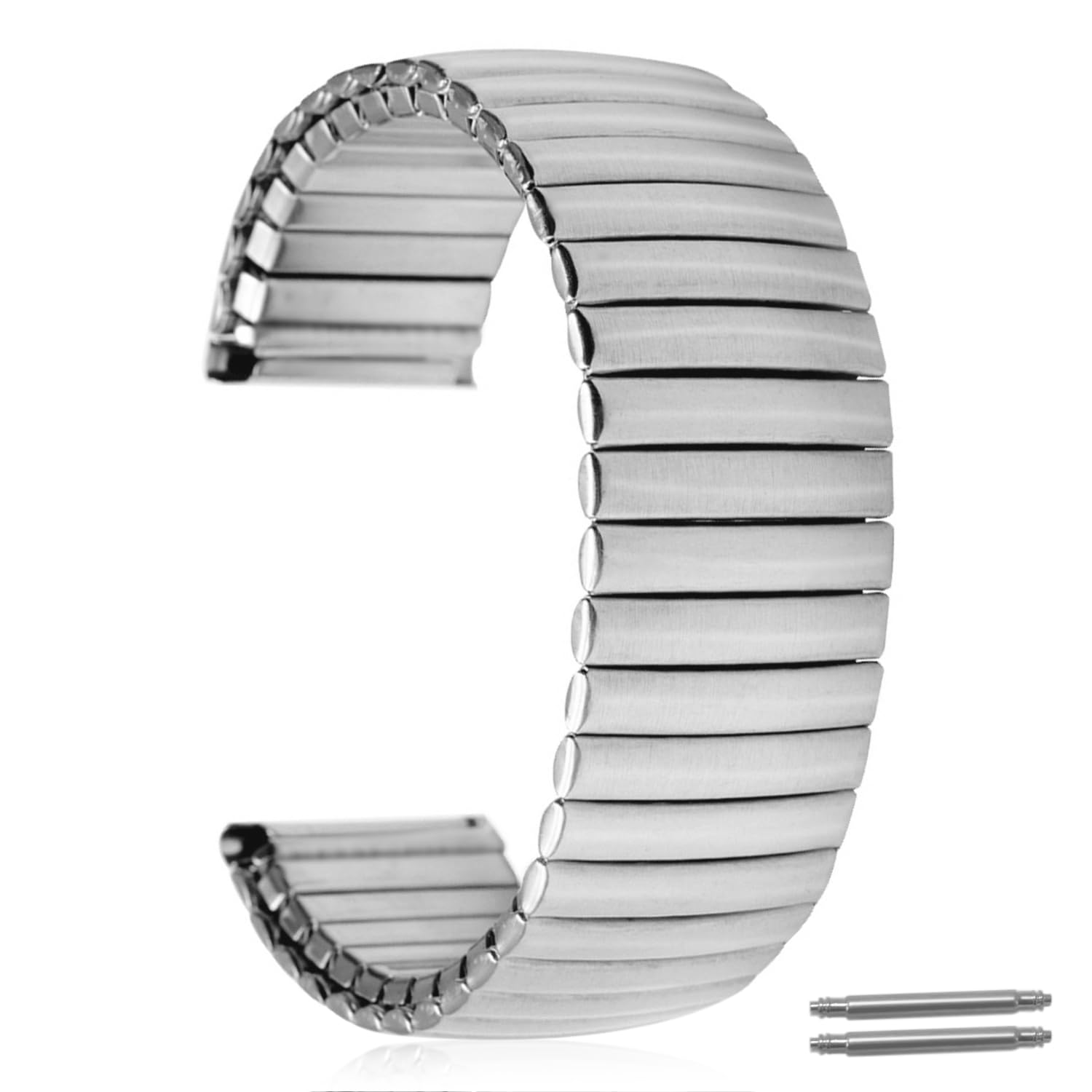 Heartkent 18mm 20mm 22mm Expansion Watch Bands,Stainless Steel - Product Imagery