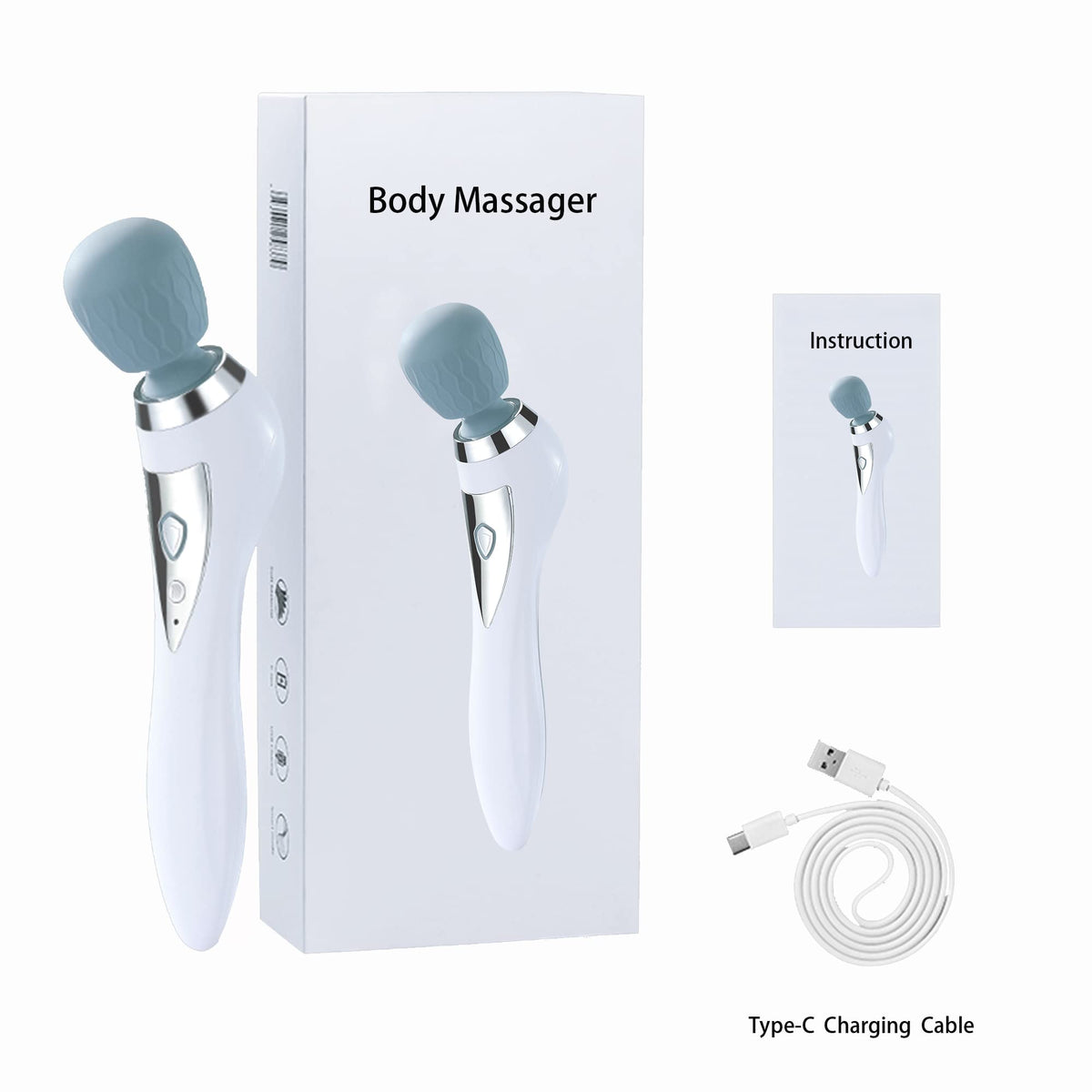 Handheld Cordless Personal Wand Massager Muscle Massager for - Asopal Official Imagery - 6