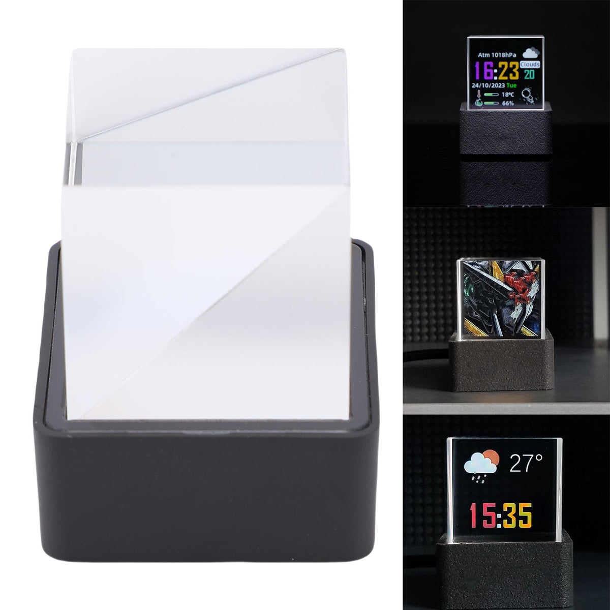 Smart Weather Digital Clock with 3D Holographic Display LED - Sanpyl Official Imagery - 4