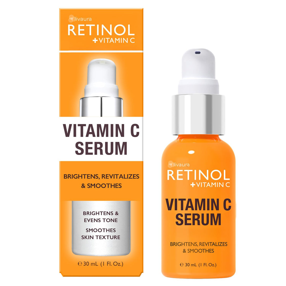 LIVAURA Retinol Vitamin C Face Serum - Retinol Official Imagery - 2