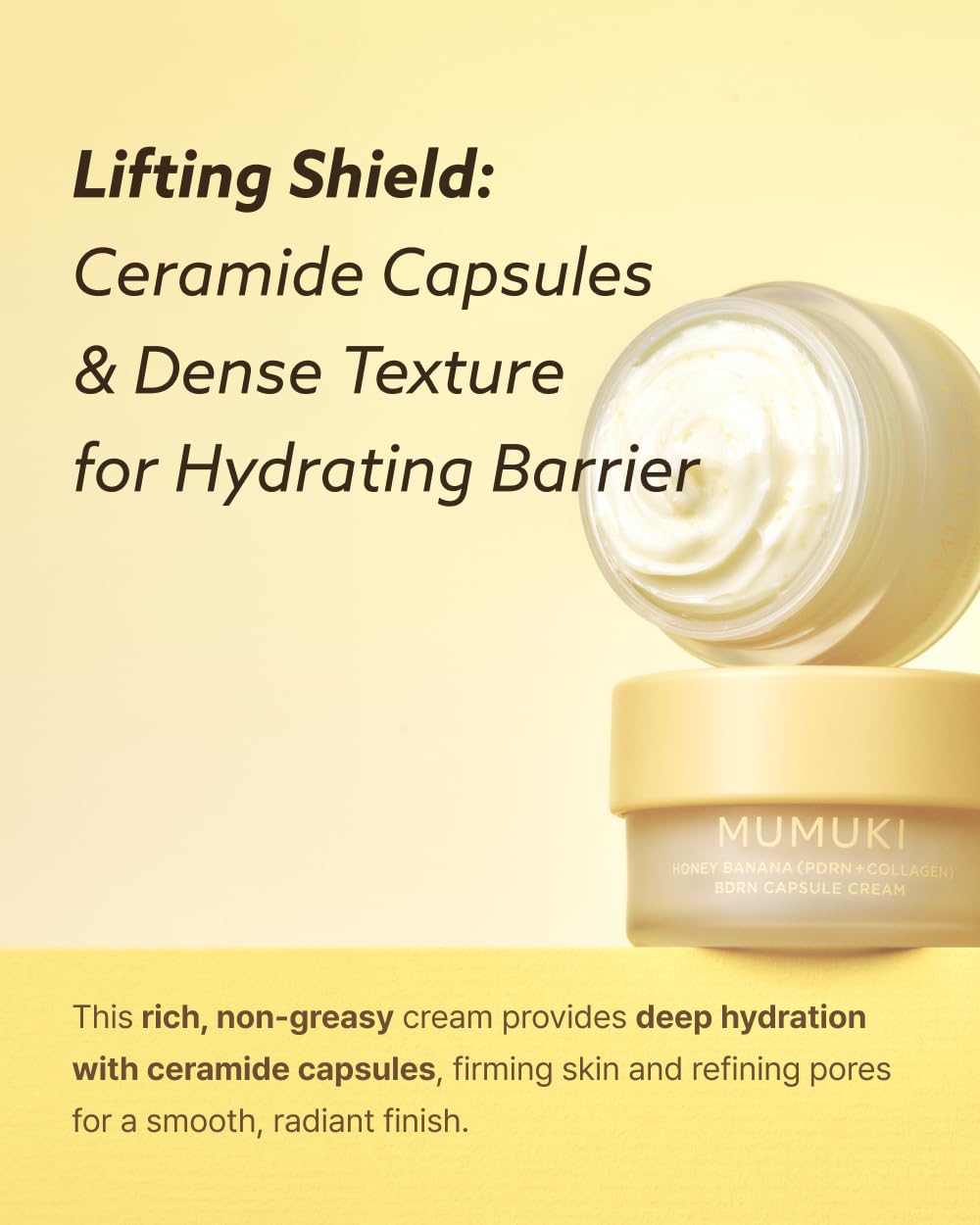 MUMUKI Honey Banana BDRN Capsule Cream - Firming & Plumping Moisturizer for Hyd - MUMUKI Official Product View 4