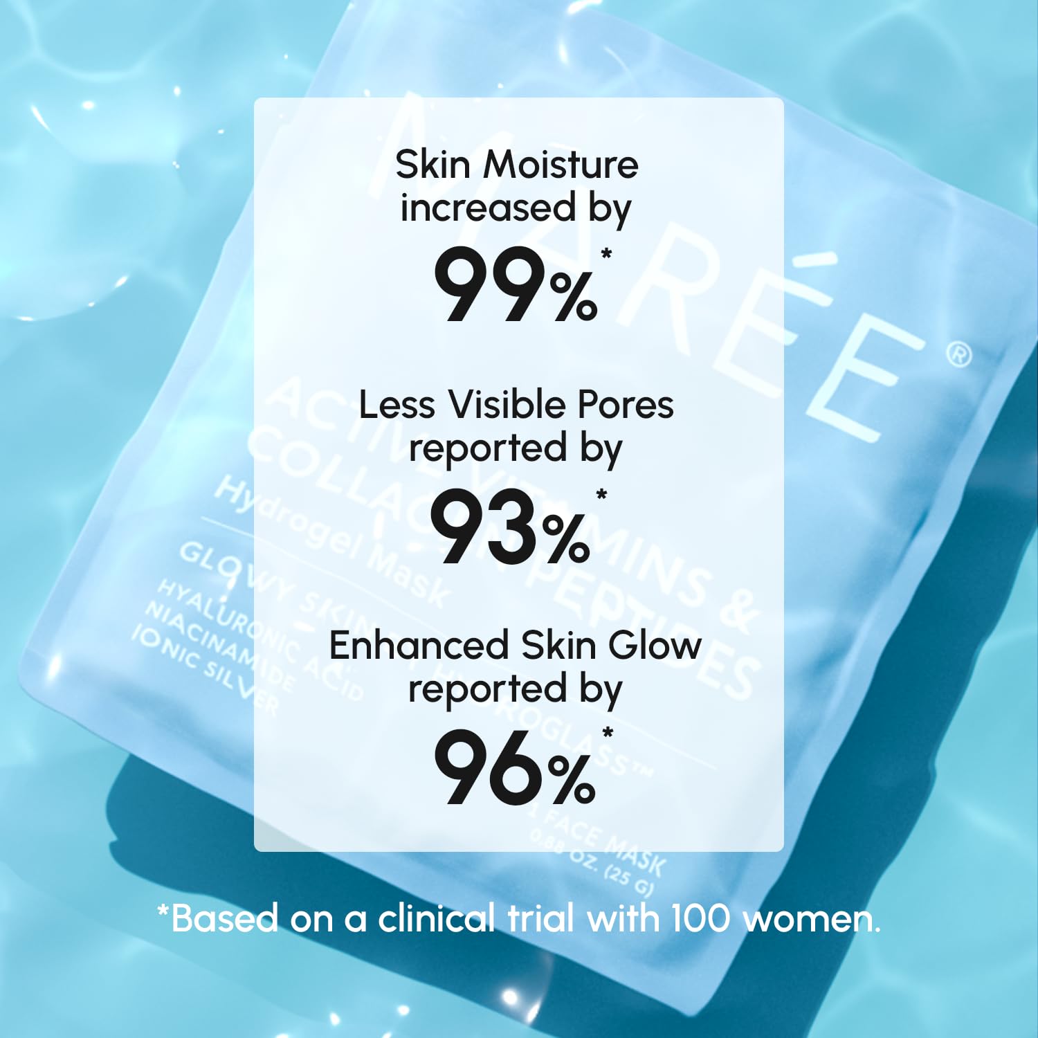 MAREE Hydrogel Collagen Facial Mask with Hyaluronic Acid — - MAREE
