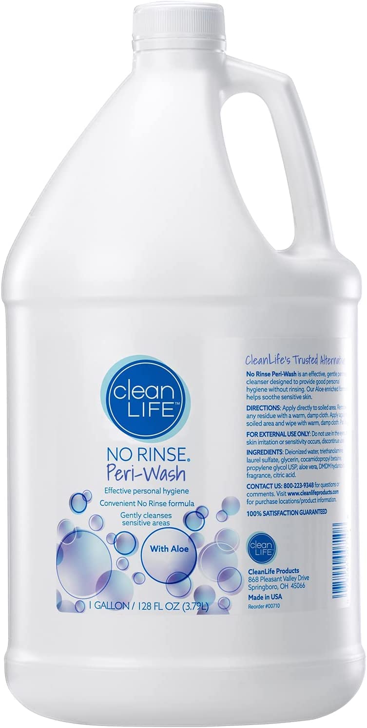 No Rinse Peri Wash Perineal Cleanser 128 fl oz pH Balanced - No-Rinse Official Imagery - 2