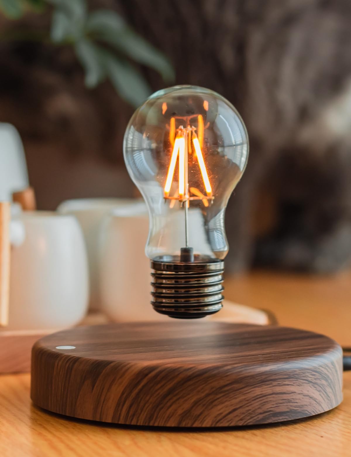 MOOCCI Levitating Bulb Lamp, Magnetic Floating Night Light for Desk Decor - MOOCCI Official Product View 1