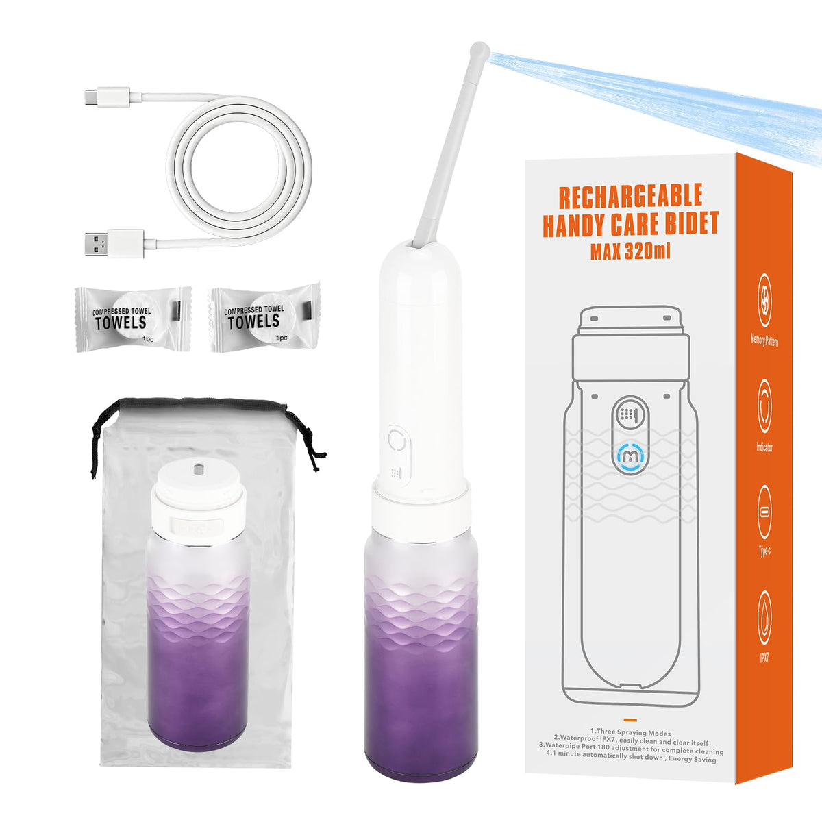 Portable Bidet for Travel Camping Postpartum - YunQian Official Imagery - 1