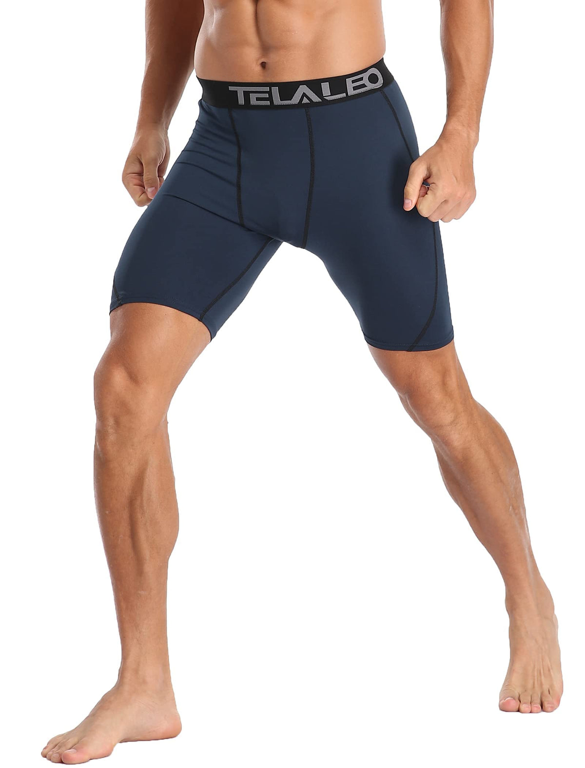 Compression Shorts Men Spandex Athletic Underwear Boxer - TELALEO Official Imagery - 7