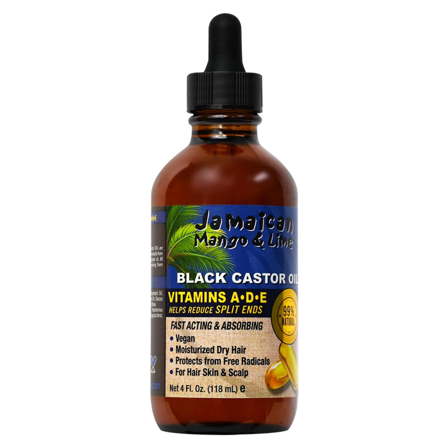 Jamaican Mango & Lime Black Castor oil, Peppermint, 4 Fl Oz - Jamaican Mango & Lime Official Product View 10