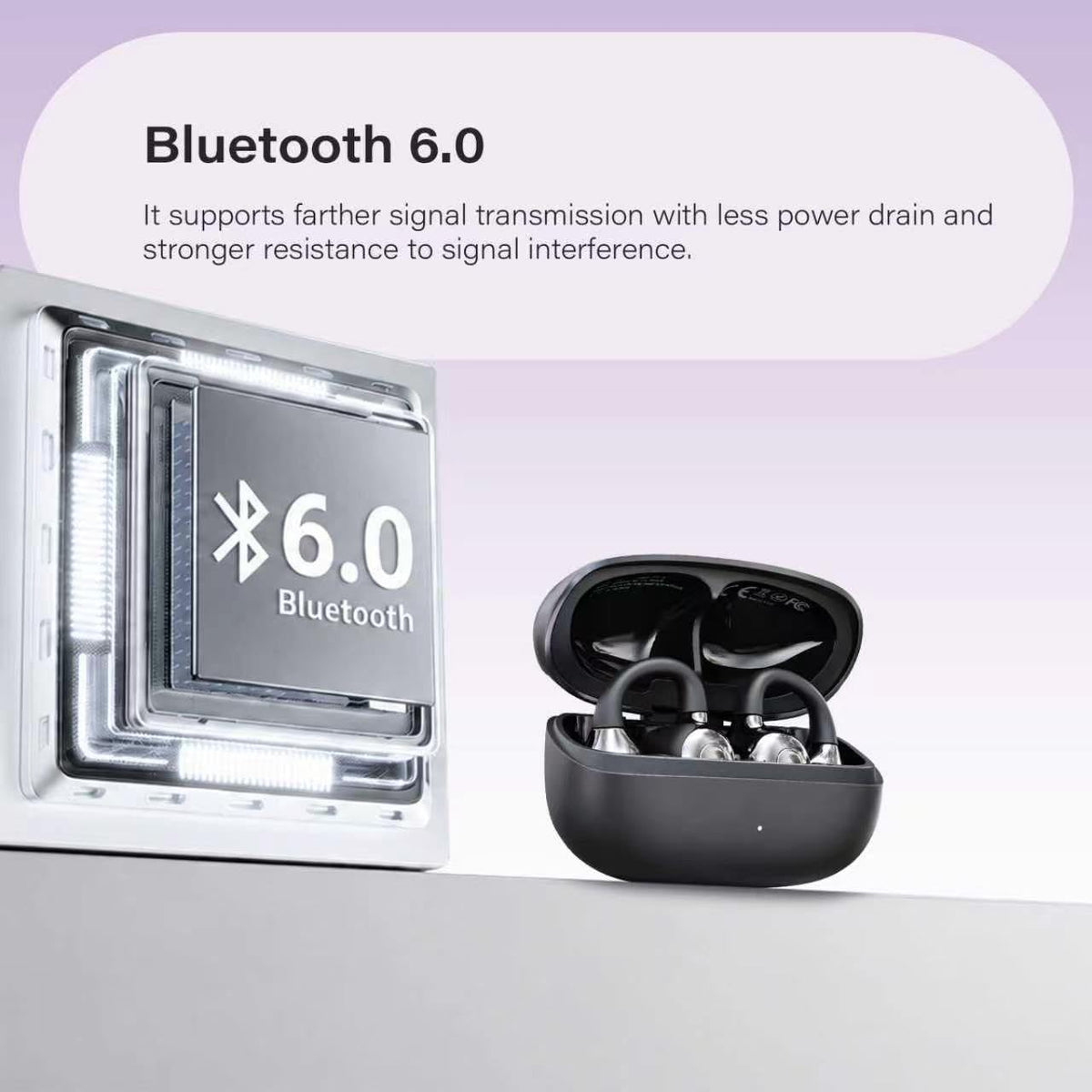 Open Ear Clip on Earbuds Bluetooth 6 0 Open Earbuds Touch - eDepot Official Imagery - 7