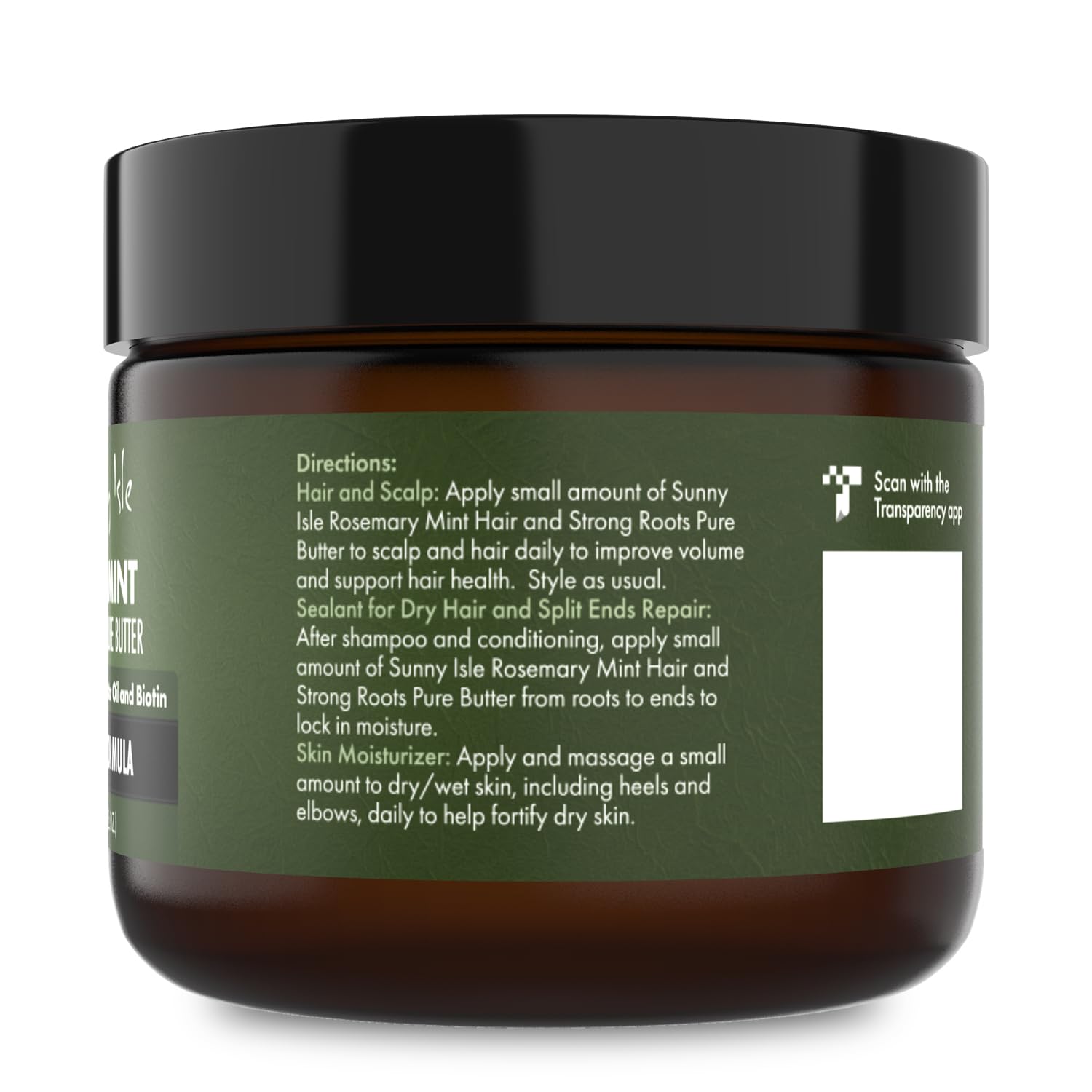 Sunny Isle Rosemary Mint Hair & Strong Roots Pure Butter - Sunny Isle Official Product View 9