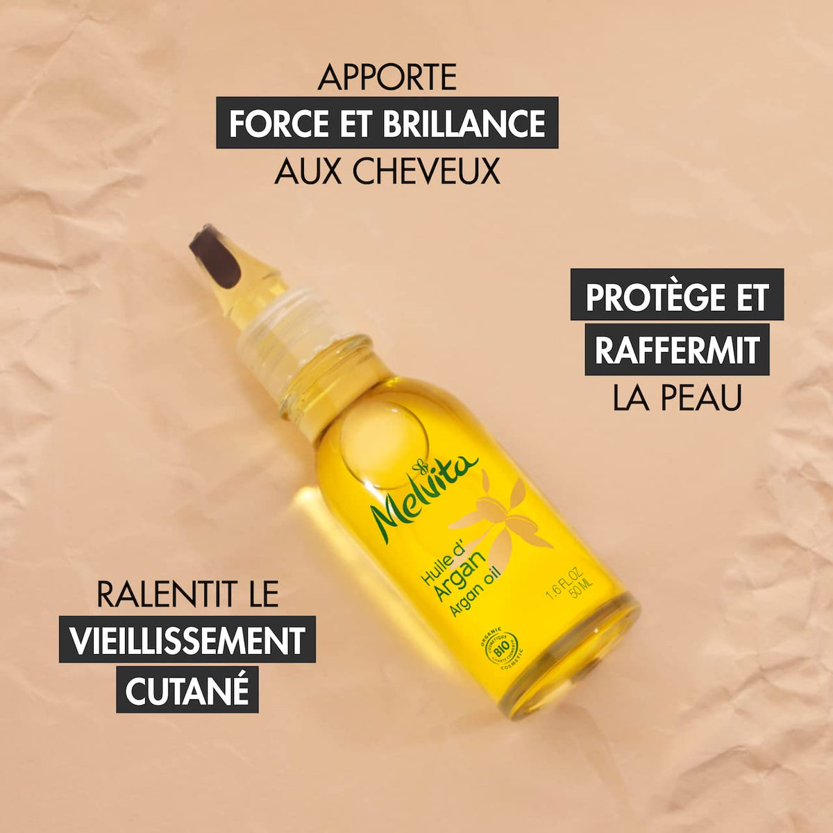 Melvita Argan Oil 1 7 fl oz Bottle - Melvita Official Imagery - 4