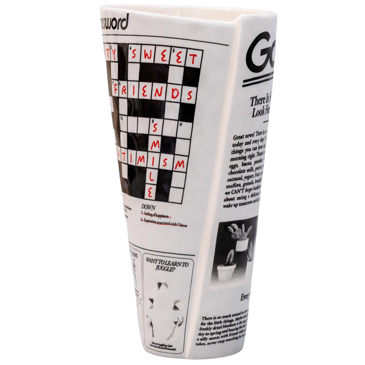 ban do Vintage Newspaper Vase - ban.do Official Imagery - 5
