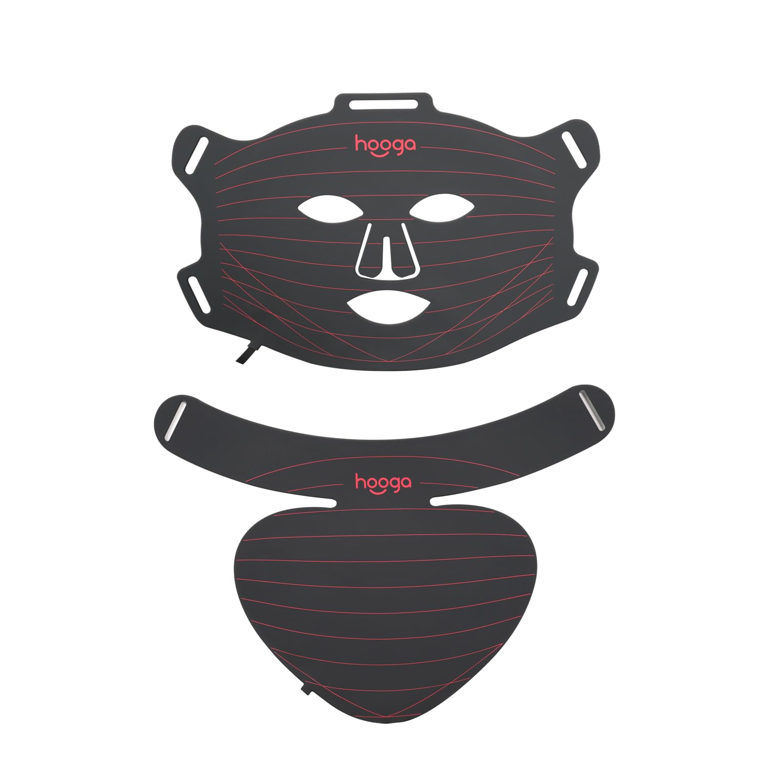 Hooga Red Light Therapy Mask – LED Face & Neck Light Therapy - Product Imagery