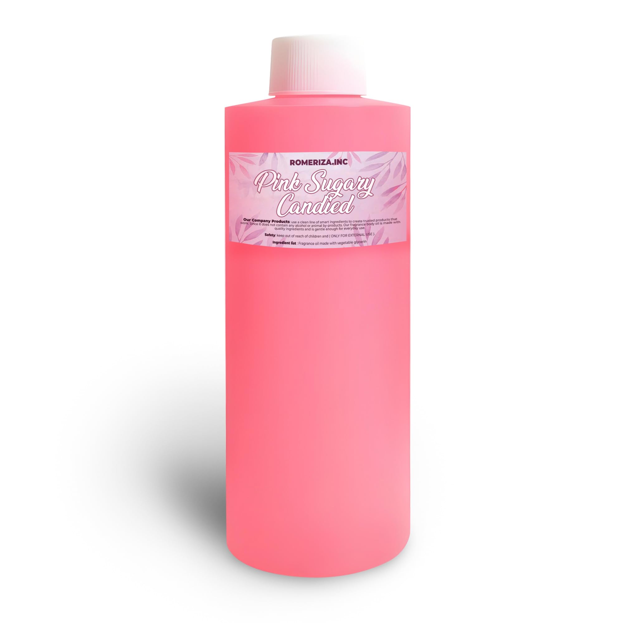 4 Fl Oz Pink Sugary Candied Natural Fragrance Body Oil - Luxury - Product Imagery