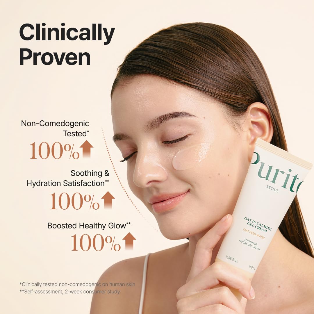 PURITO Oat Calming Gel Cream for Sensitive Skin, 3.38 fl.oz - PURITO Official Product View 5