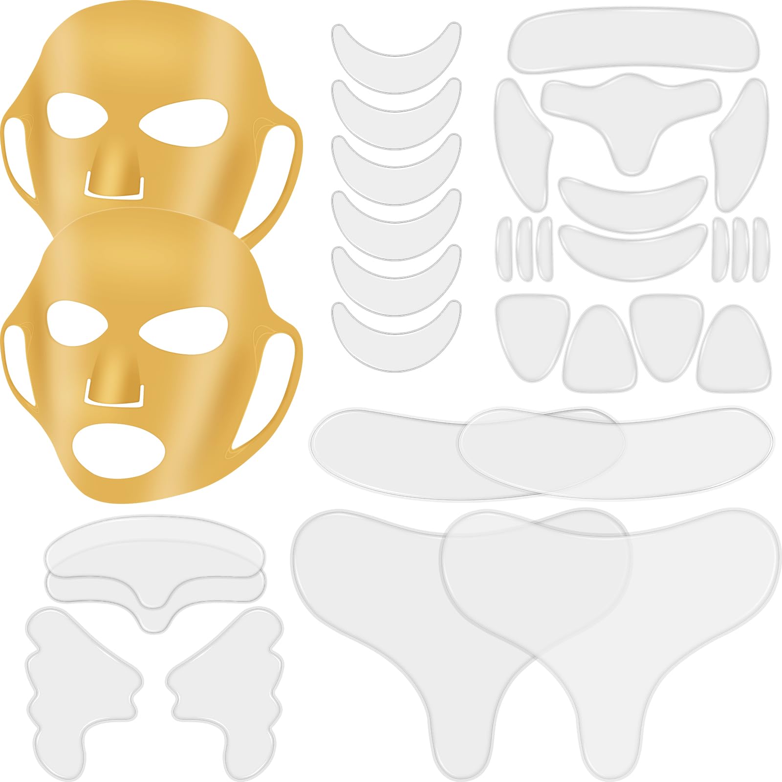 Maitys 32 Pcs Silicone Face Mask &amp; Anti-Wrinkle - Maitys