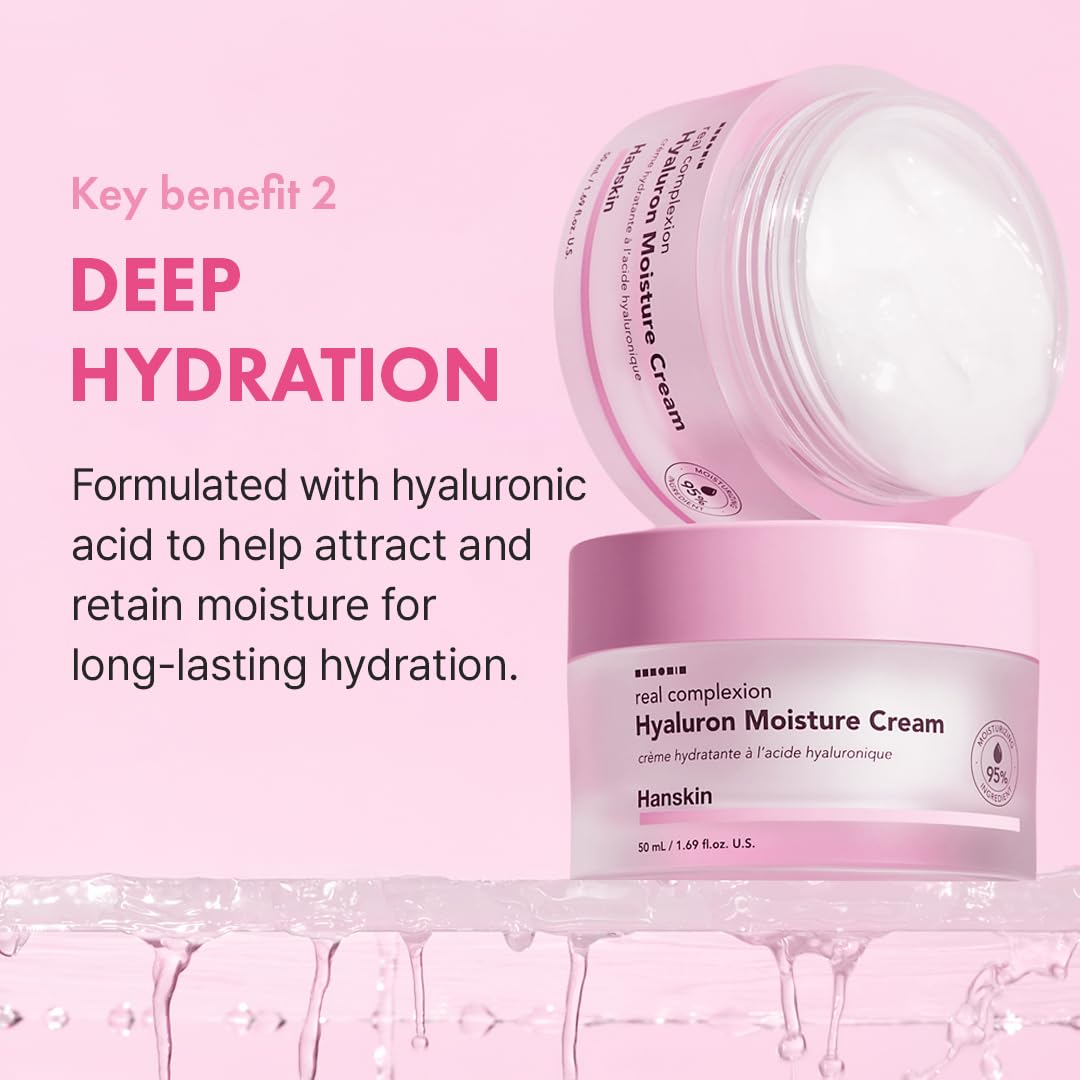 Hanskin Hyaluron Moisture Cream Face Moisturizer for Dry - Hanskin Official Imagery - 6