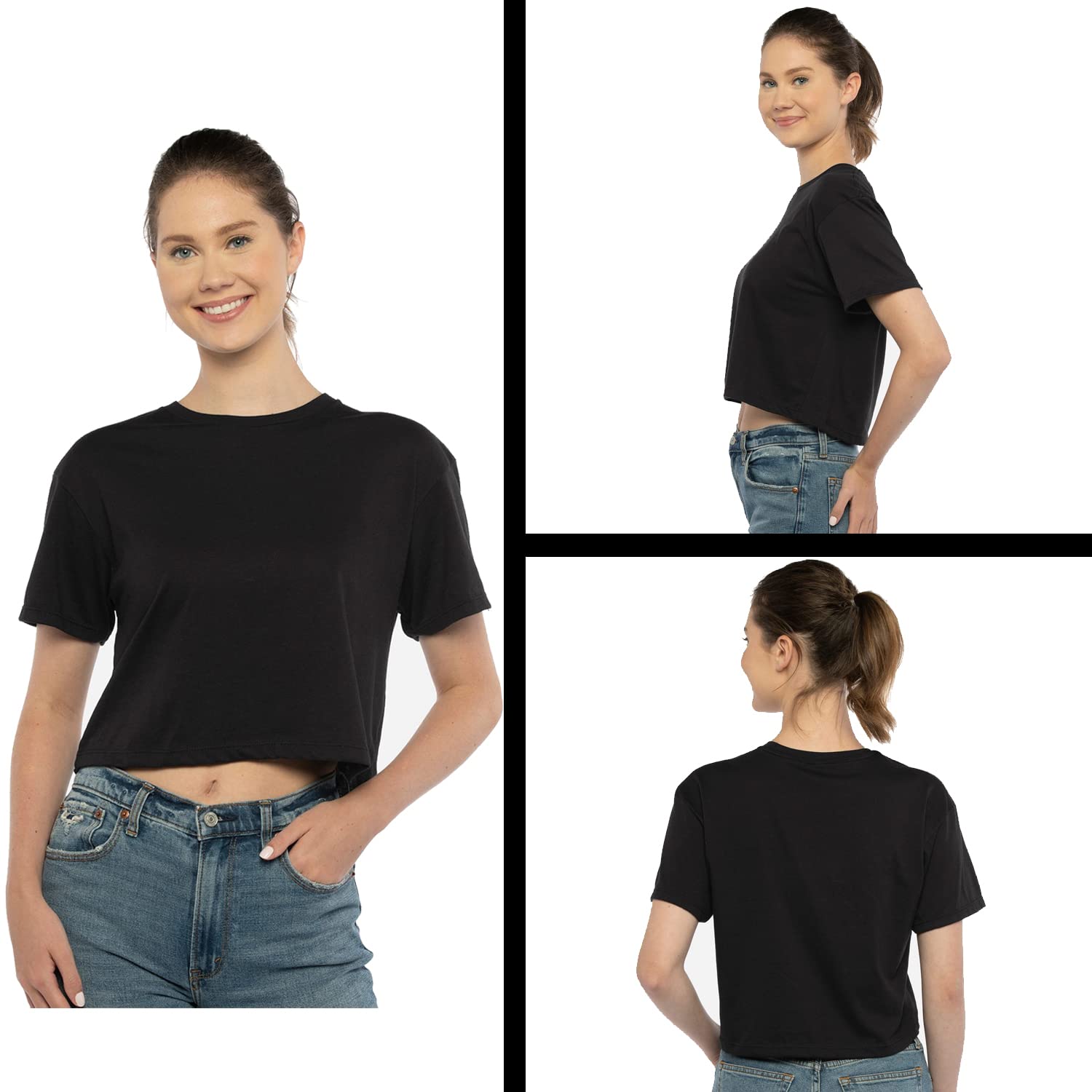 The Pxv Mommy Mamacita Womens Cropped T-Shirt, Soft Cotton Blend, Crop - View 4