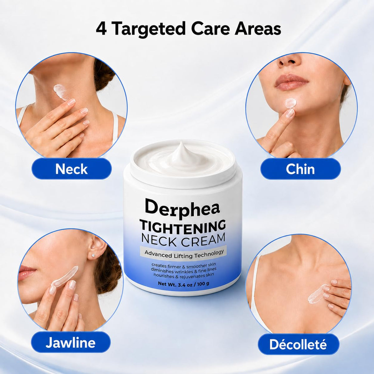 Advanced Neck Cream for Tightening and Firming - DERPHEA Official Imagery - 4