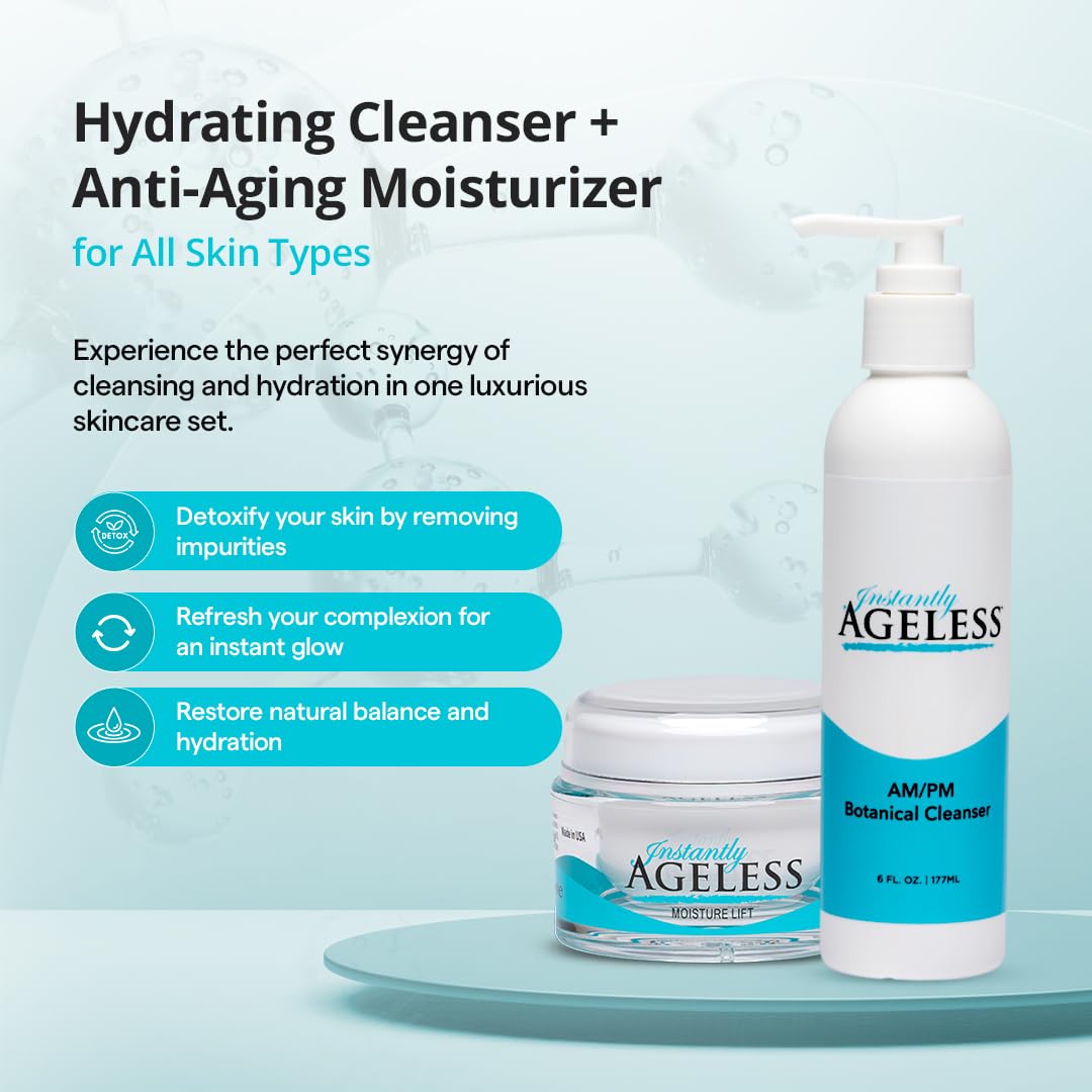 Instantly Ageless AM/PM Botanical Cleanser &amp; Moisture Lift - Instantly Ageless