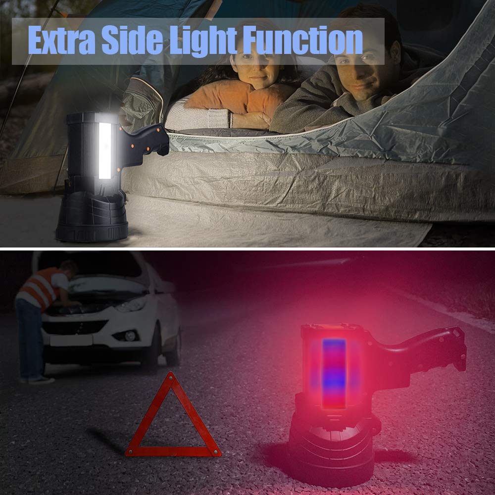 YIERBLUE Rechargeable Spotlight Super Bright 2000 000 High - YIERBLUE Official Imagery - 5
