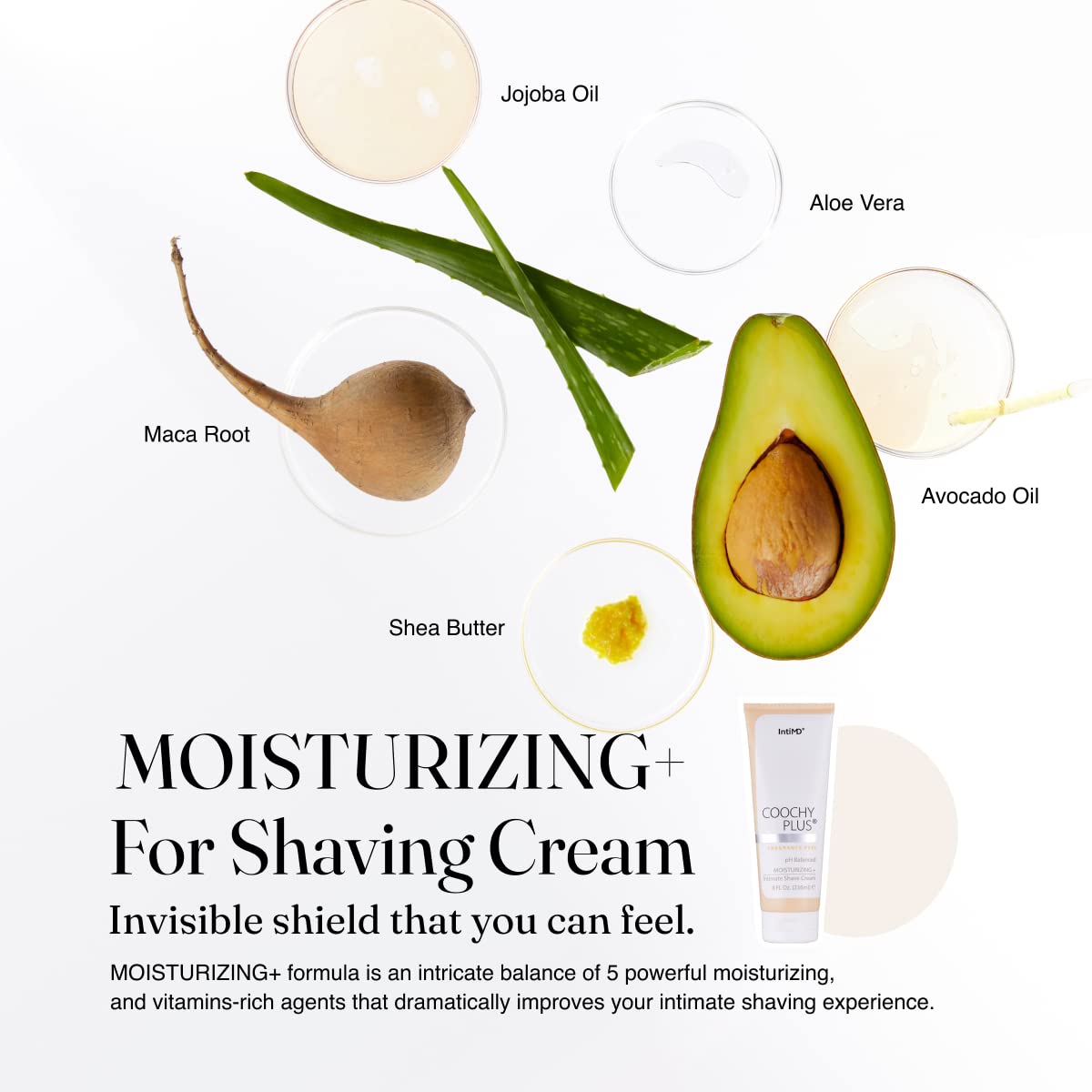 Coochy Plus Fragrance Free Intimate Shaving Cream After - IntiMD Official Imagery - 4