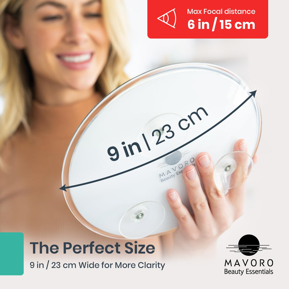 Mavoro 9 Magnifying Makeup Mirror - Mavoro Official Imagery - 3