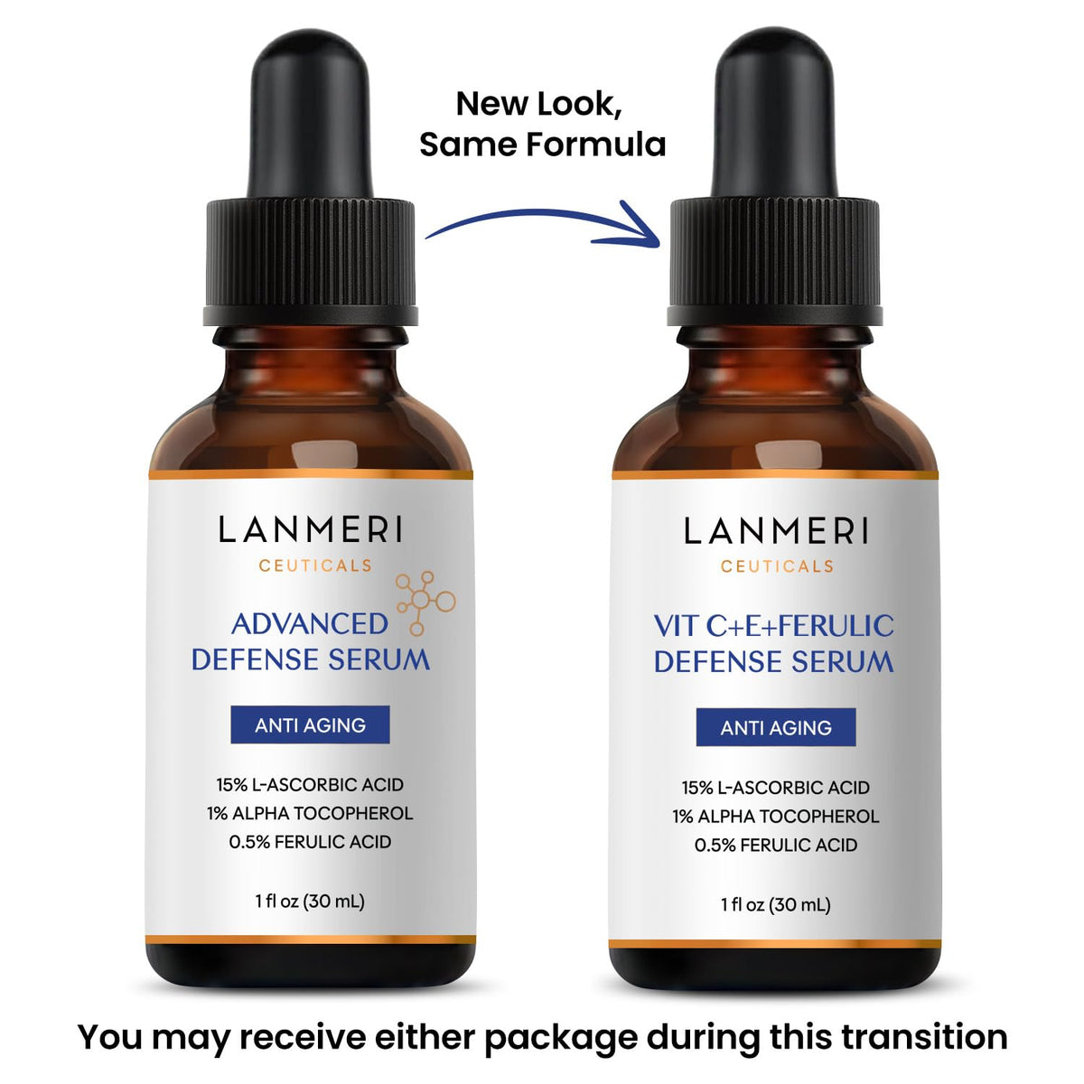 Lanmeri Ceuticals 15 Vitamin C E Ferulic Serum Advanced - Lanmeri Official Imagery - 3