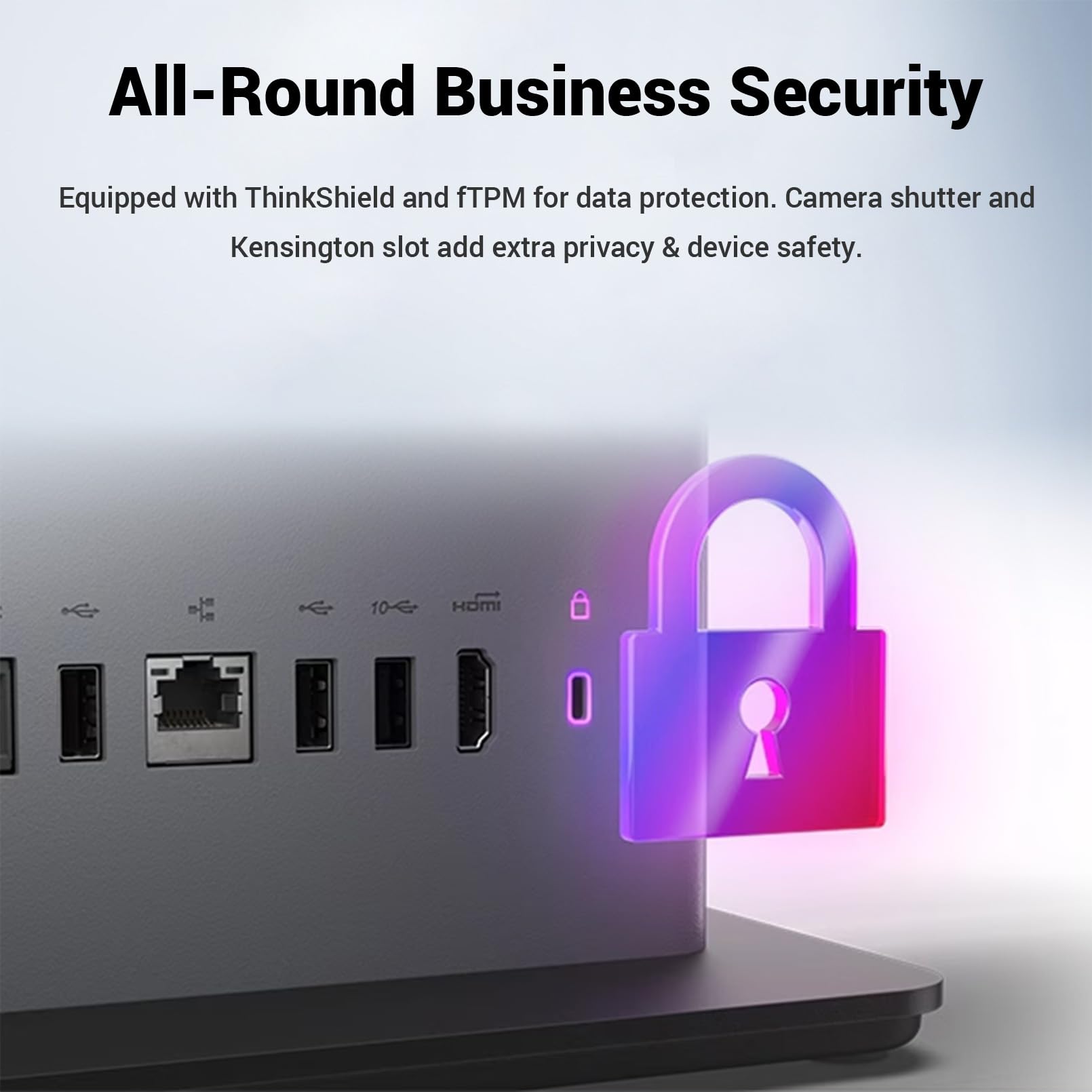 Lenovo ThinkCentre Neo 55a Gen 6 Business All-in-One, 23.8" FHD I - Lenovo Official Product View 5