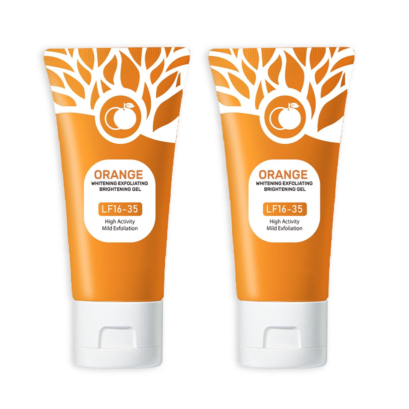 Orange Exfoliating Gel, Moisturizer Face Body Scrub Gel,Deep - Product Imagery