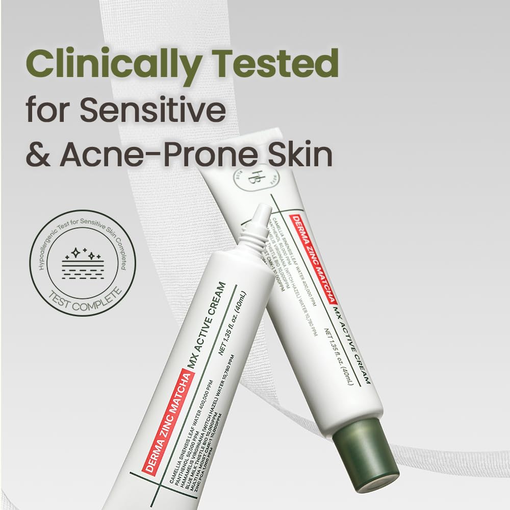 HEVEBLUE Derma Zinc Matcha MX Active Cream - HEVEBLUE Official Imagery - 5