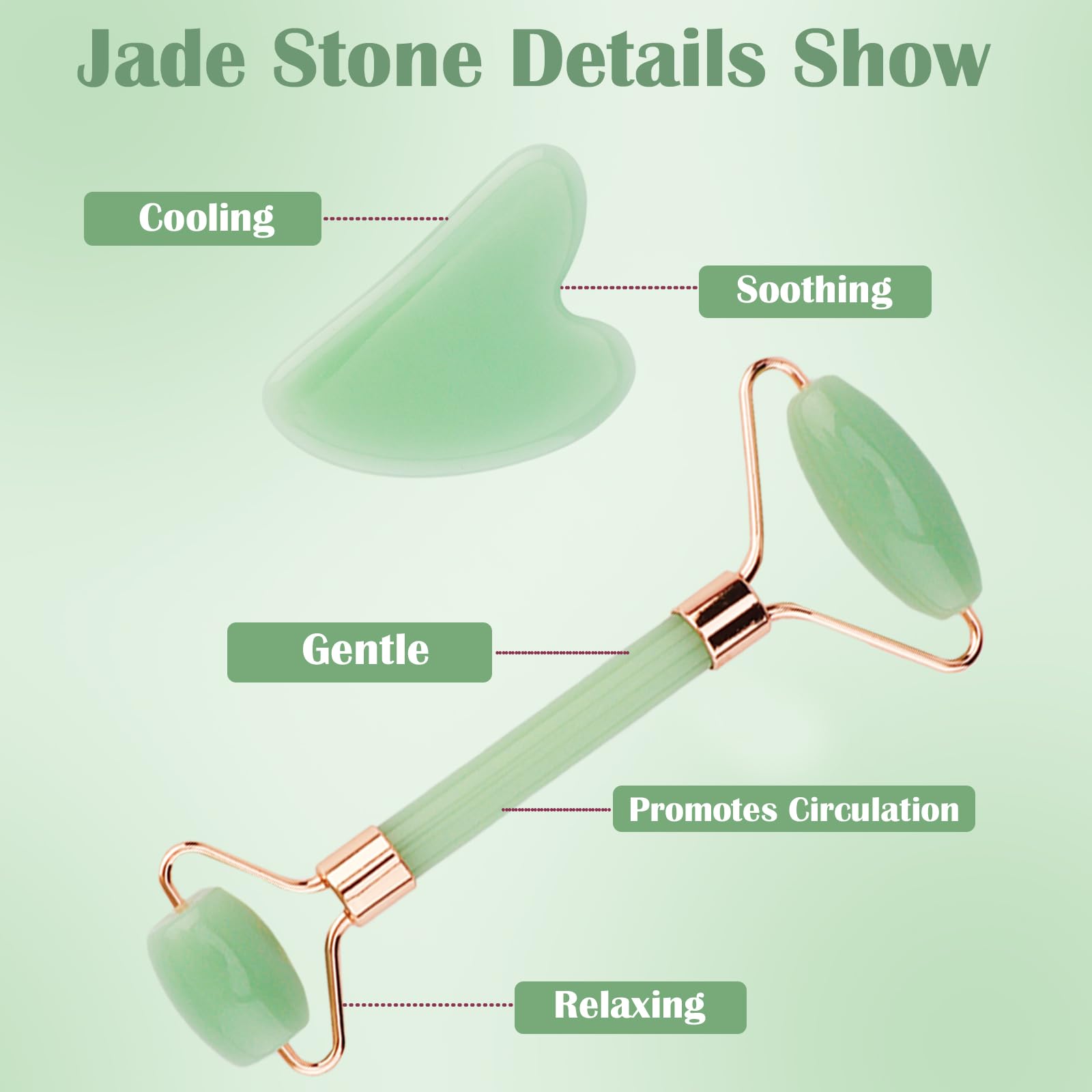 CUBACO Spa Headband and Wristband Set for Women with Ice Jade - CUBACO