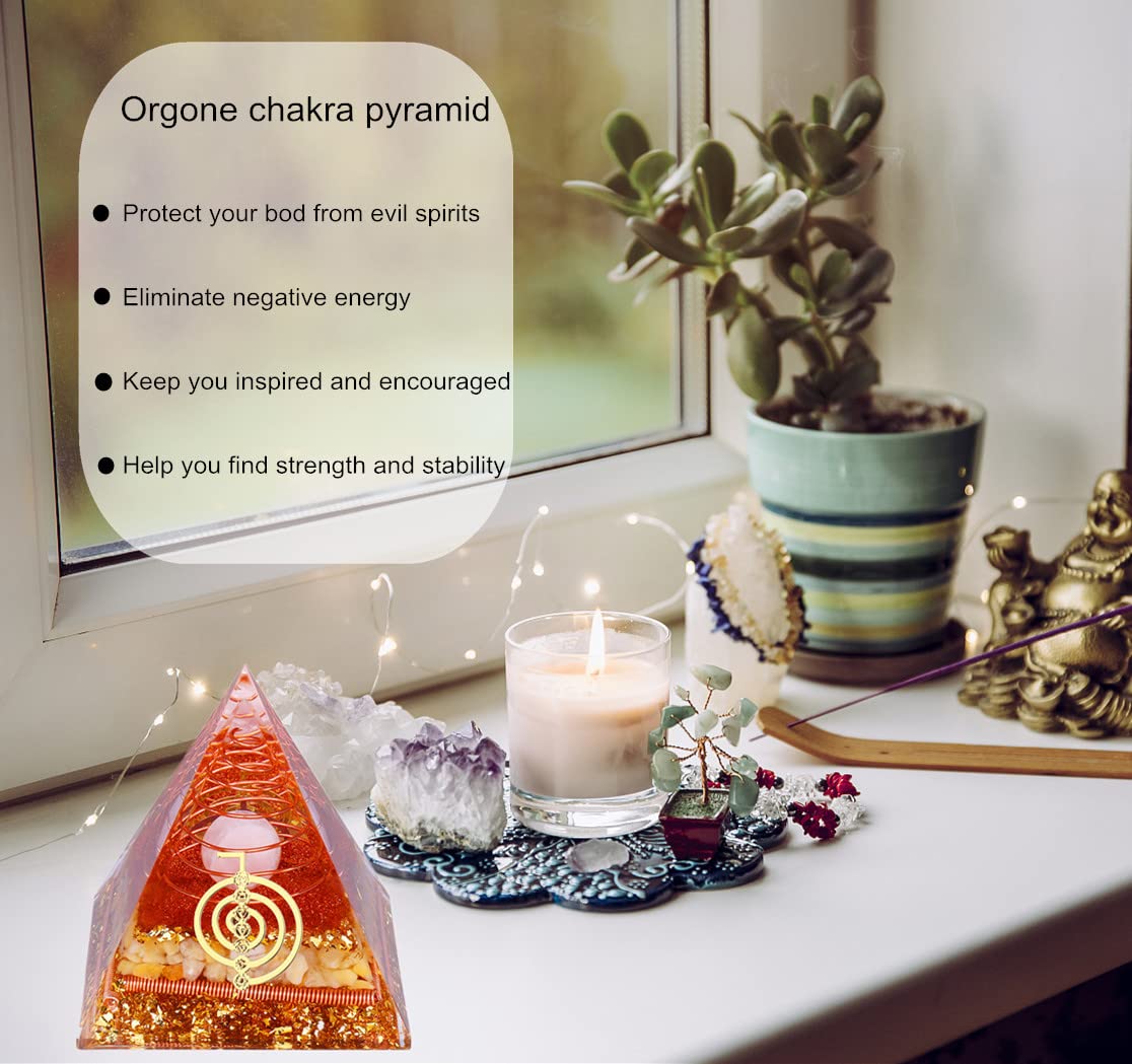 Orgone Pyramid for Positive Energy Chakra Wealth Success - NewMainOne Official Imagery - 4
