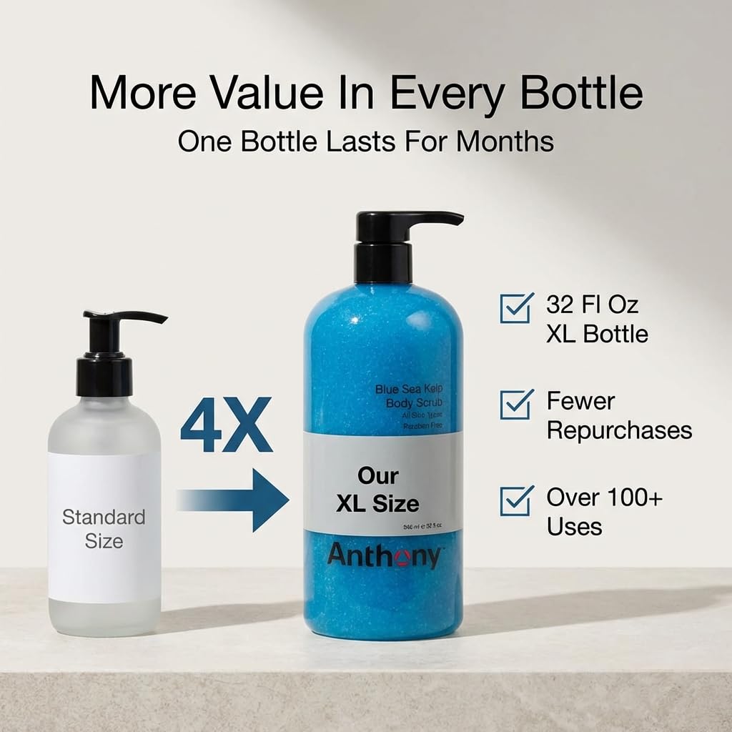 Anthony Exfoliating Body Scrub, 32 Fl Oz - Anthony Official Product View 5