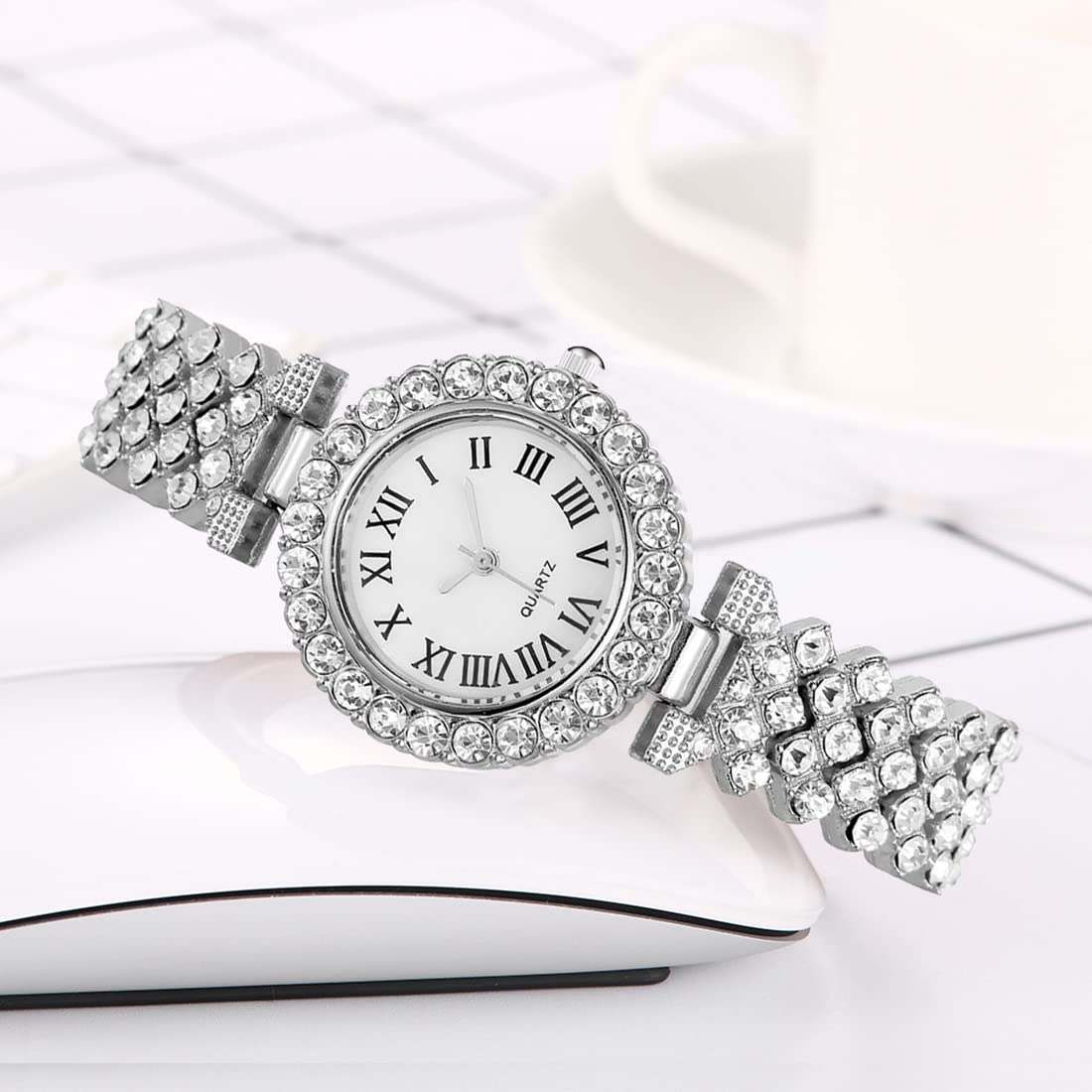 Women Diamond Watchs Luxury Fashion Ladies Bangle Bracelet - BESTKANG Official Imagery - 5