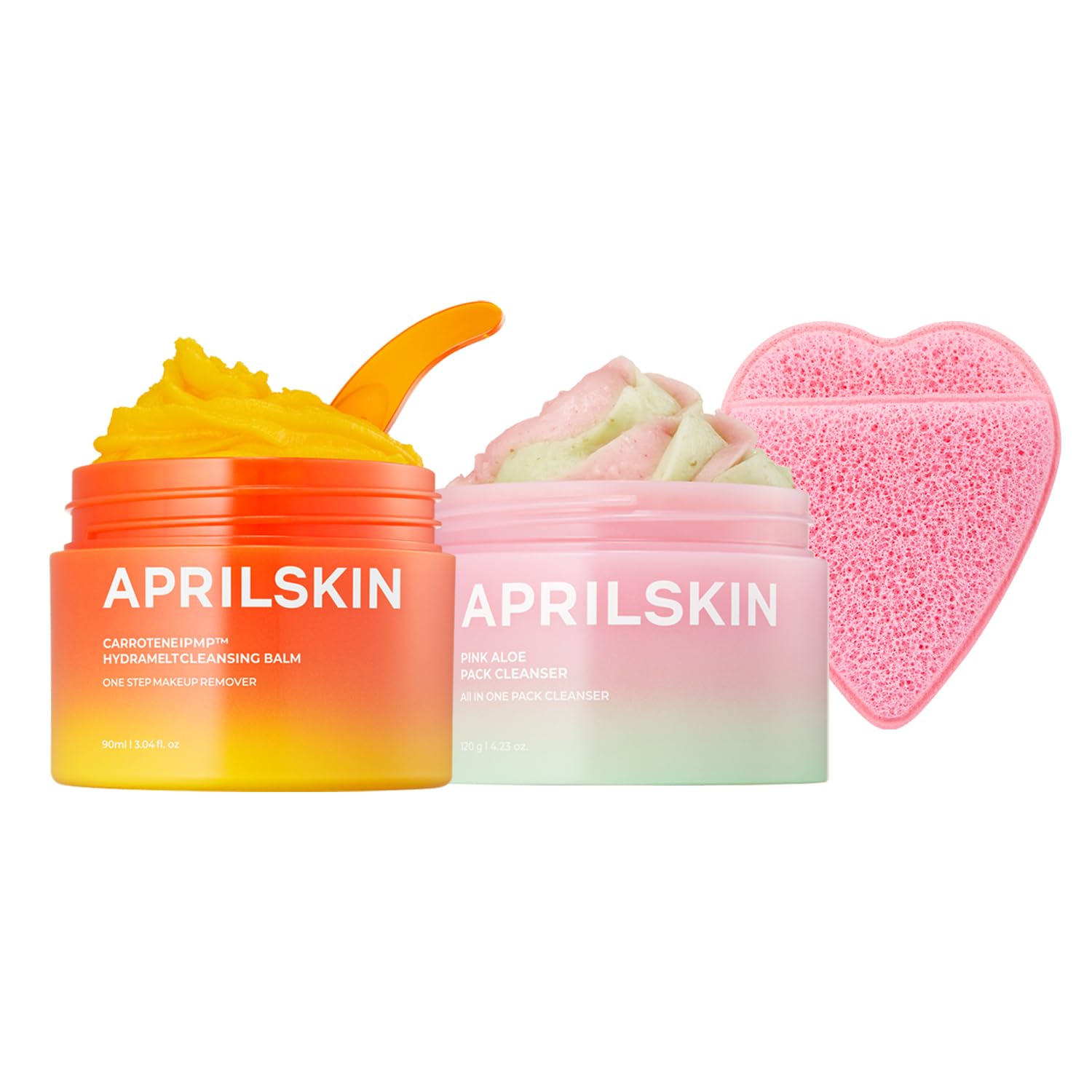 APRILSKIN Double Cleansing Duo with Cleansing Sponge - APRILSKIN