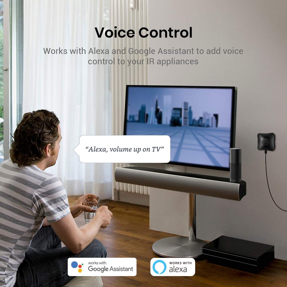 BroadLink RM4 pro Smart Home Hub with Sensor Cable IR RF - Broadlink Official Imagery - 5
