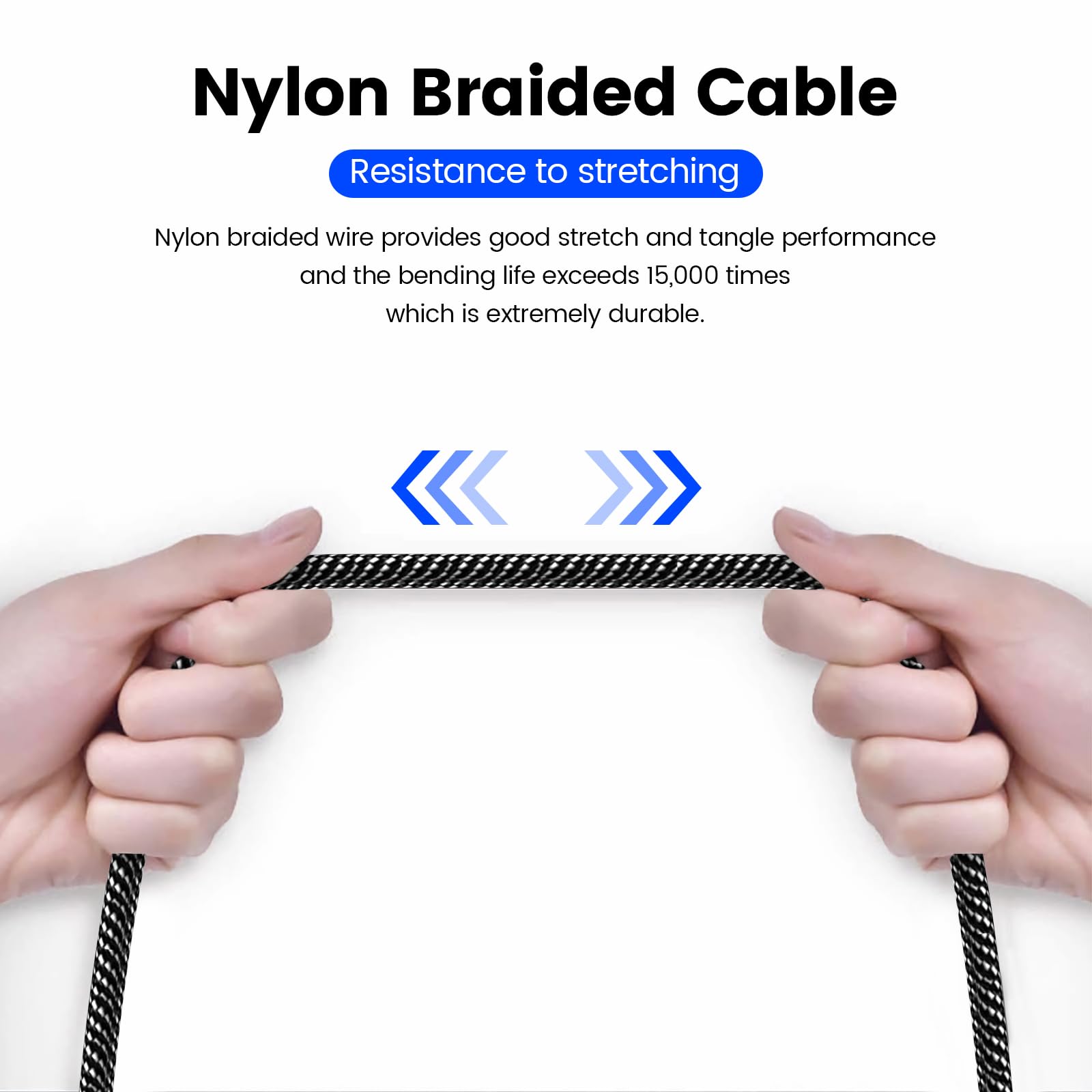 MOSWAG 6.6FT 3.5mm Male to Female Extension Cable with Microphone by MOSWAG - Angle View 7