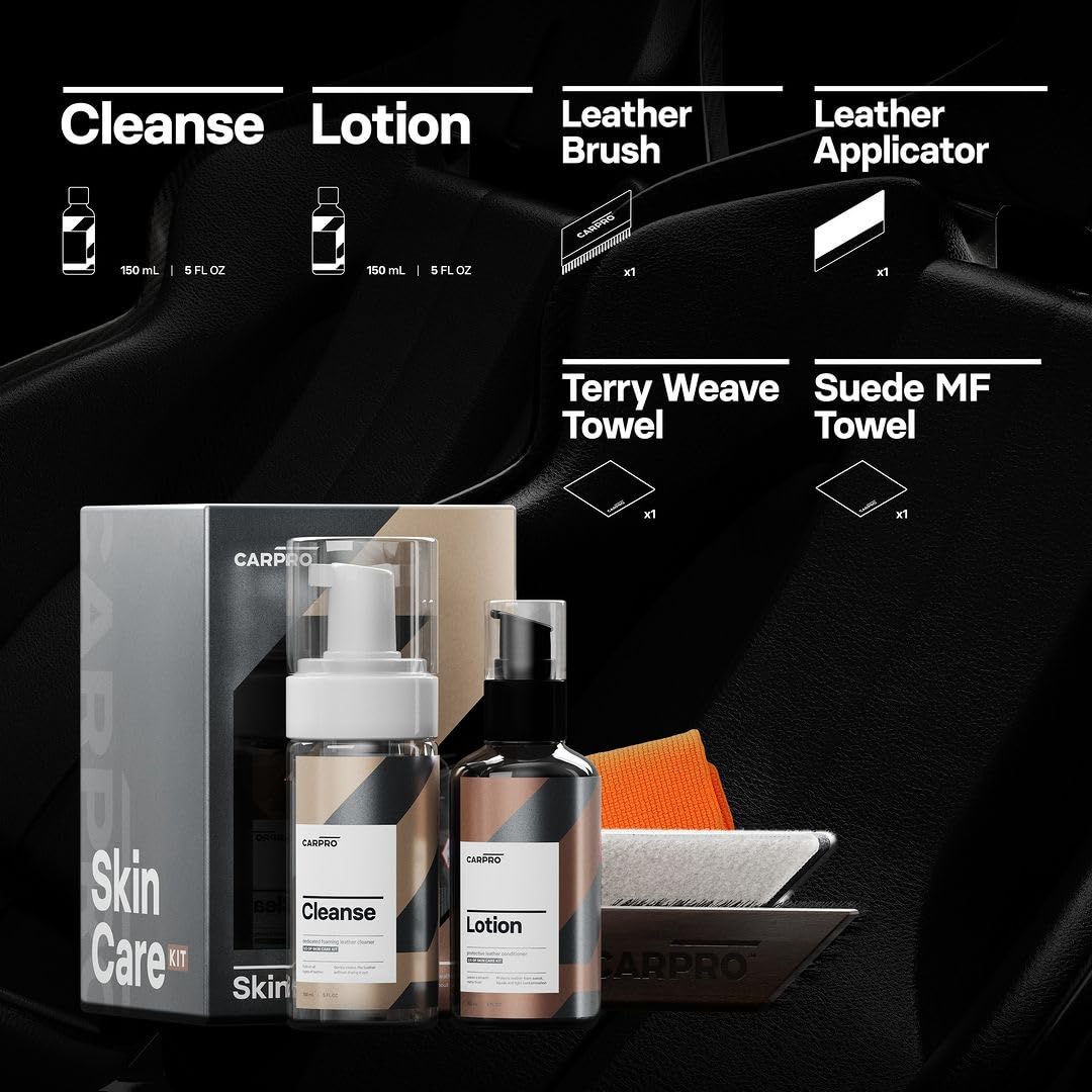 CARPRO Skincare Leather Kit Car Leather Cleaner Leather - CARPRO Official Imagery - 3