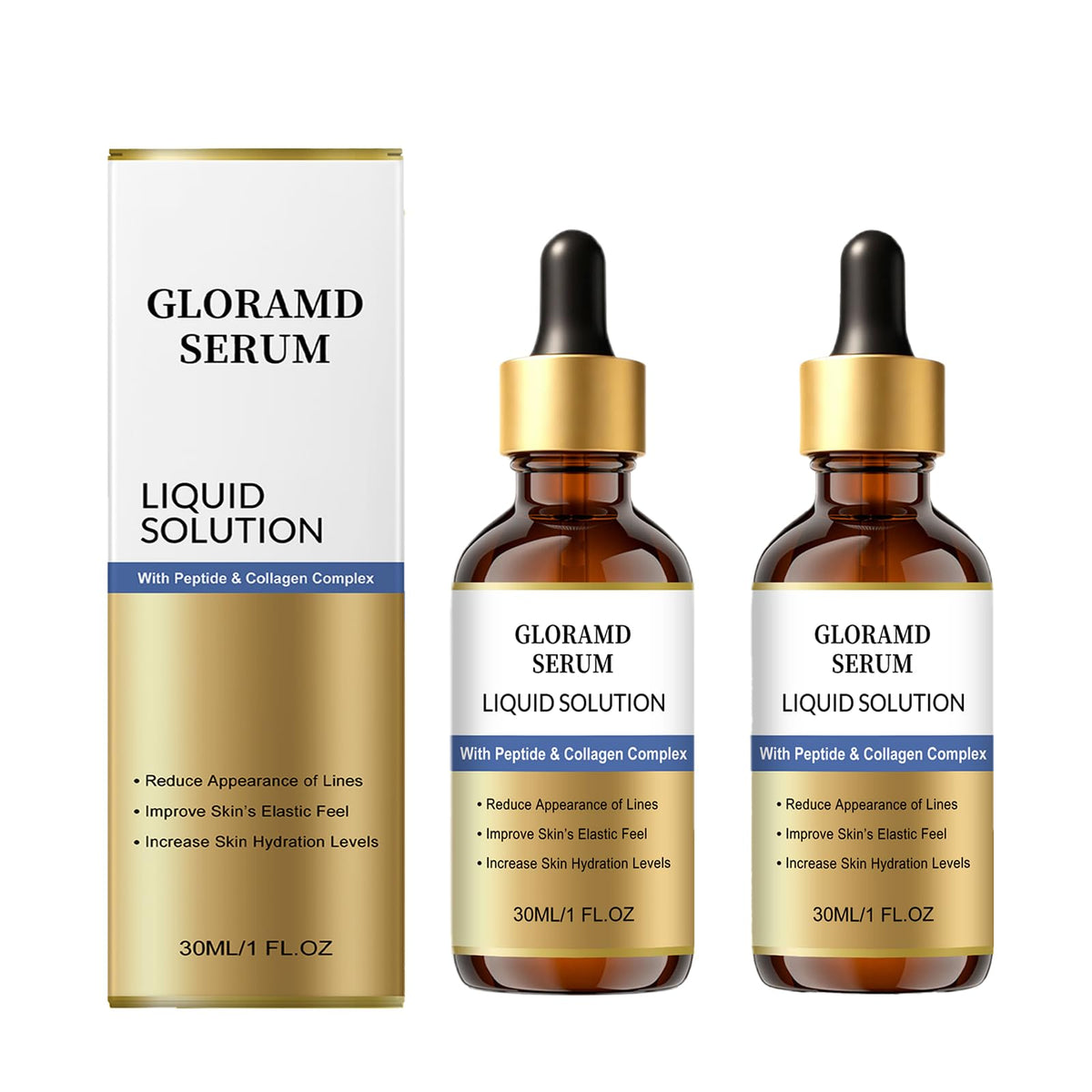 2 Pack Gloramd Face Lifting Serum Peptide Collagen Anti - Gloramd Serum Official Imagery - 2