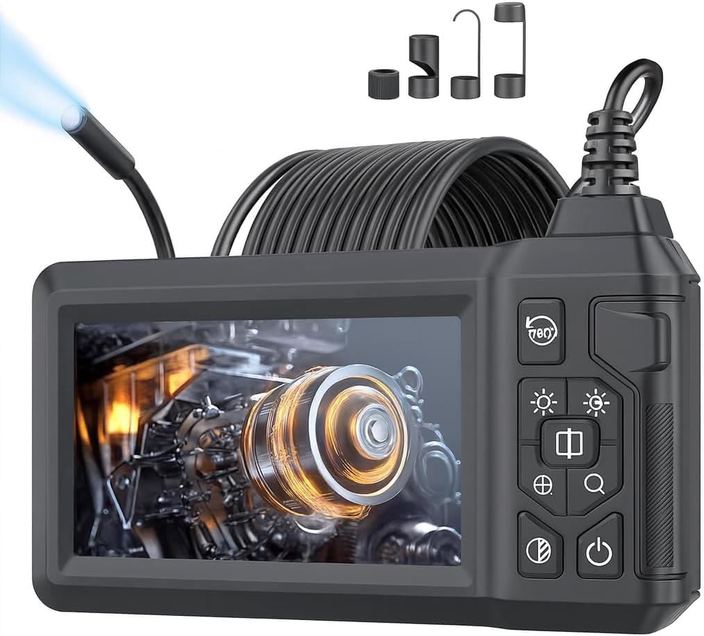 Endoscope Camera with Light Borescope Camera with 4 3 IPS - COOVIE Official Imagery - 1