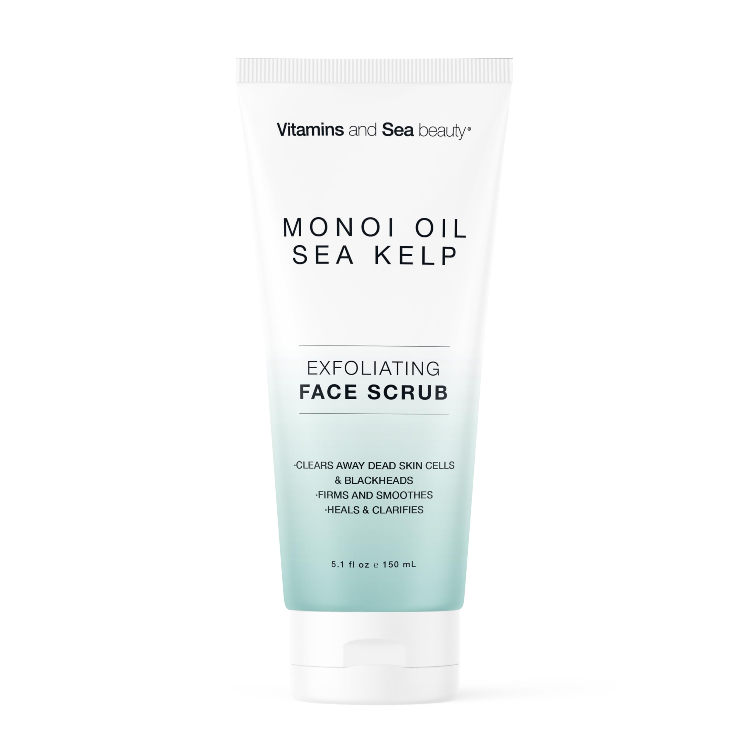 Exfoliating Face Scrub with Monoi Oil & Sea Kelp – Clarifying & - Product Imagery