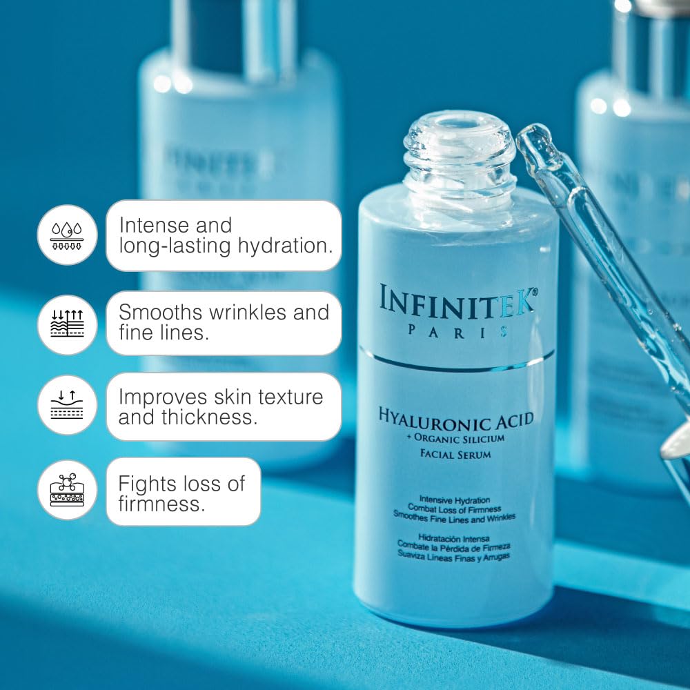 Infinitek Paris Hyaluronic Acid Serum with Organic Silicon - Deep Hydration & - Infinitek Official Product View 3