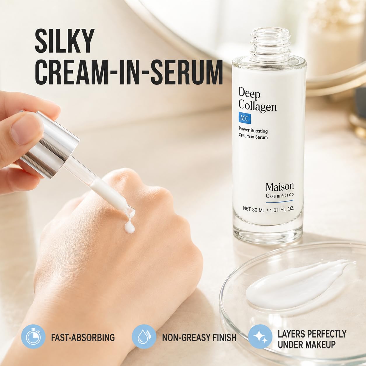 FlatFemme Maison Cosmetics Deep Collagen Volufiline Collagen Serum with - FlatFemme Official Product View 4