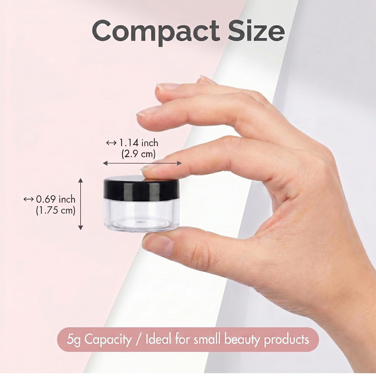 5 Gram Sample Containers 200 Count Small Travel Containers - GOLACKY Official Imagery - 4