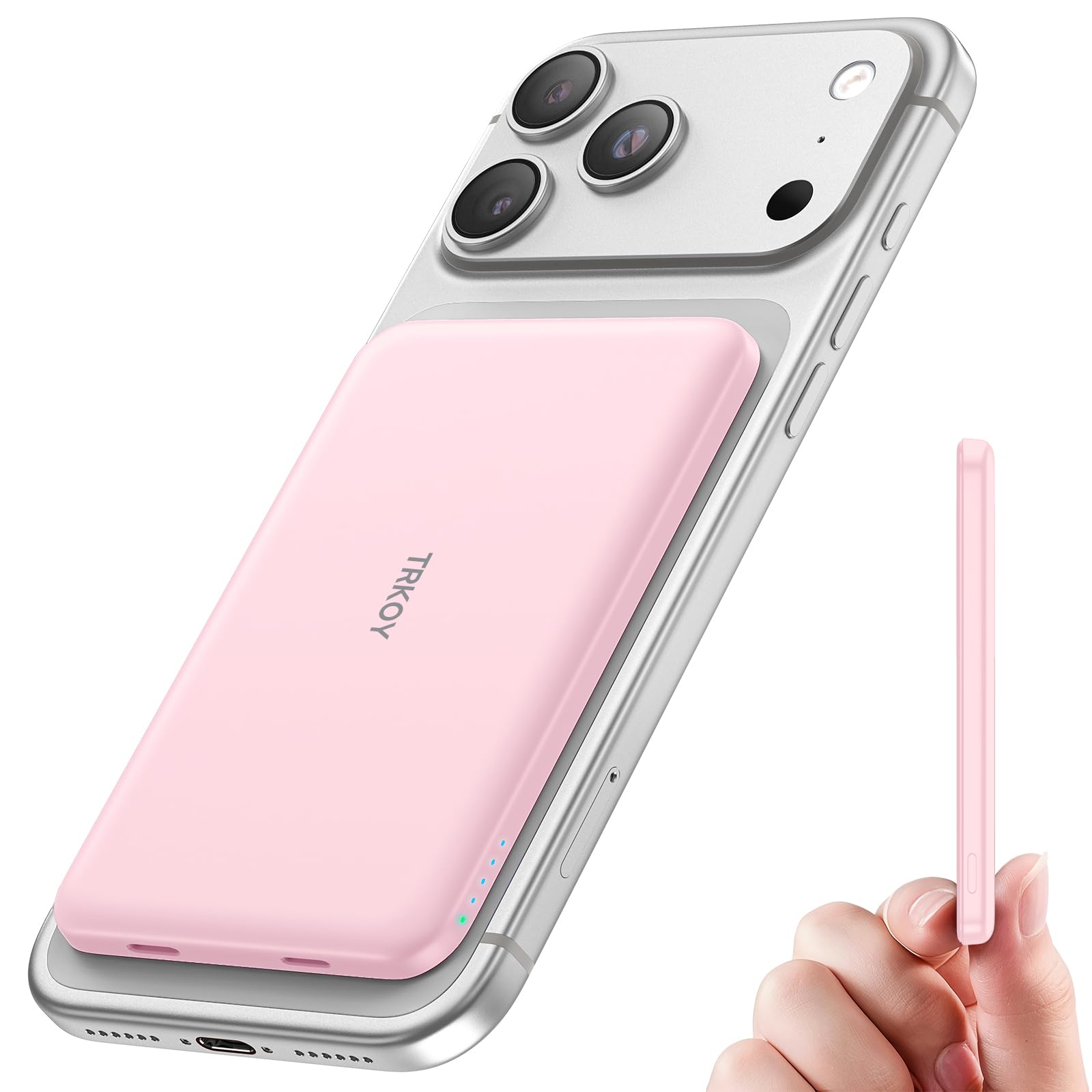 TRKOY for Magsafe Portable Charger, 5000mAh Slim Wireless Magnetic Power Bank - TRKOY Official Product View 9