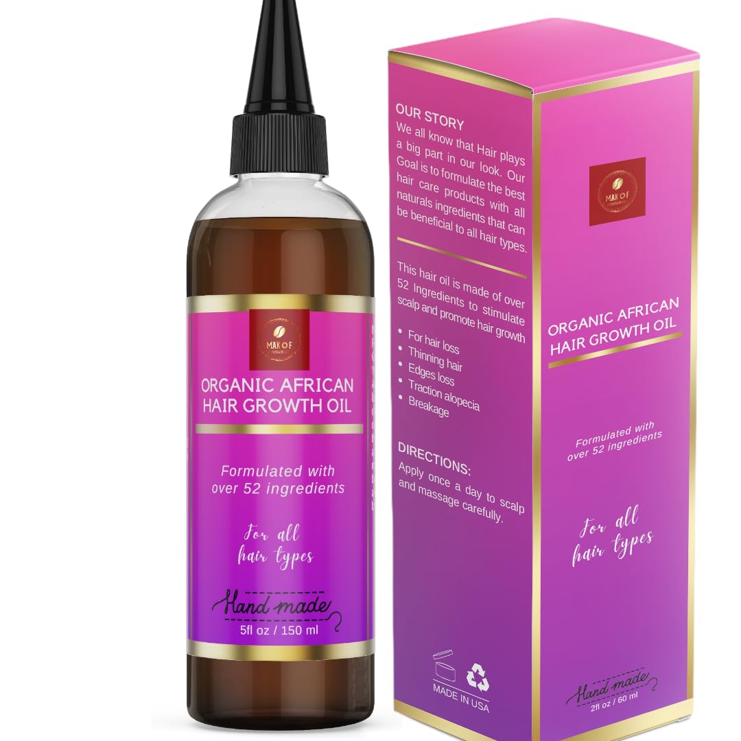 Chebe Hair Growth Oil 52 in 1 Scalp stimulator for Rapid and - MAKOF BEAUTY Official Imagery - 2