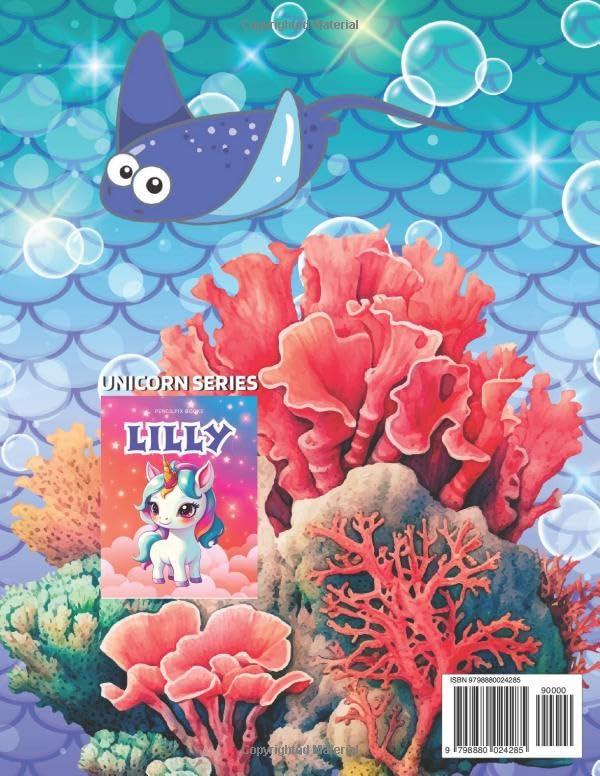 Lilly: Personalized Coloring Book For Lilly: Theme: Mermaid | - Product Imagery
