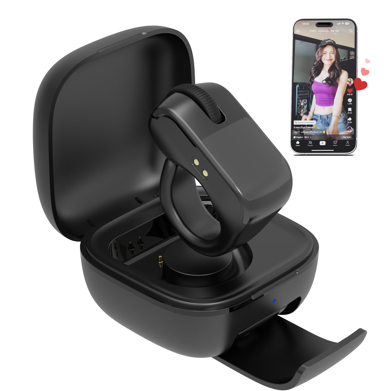 Remote Control for TikTok,Air Finger Ring Mouse with Touchpad, - Product Imagery